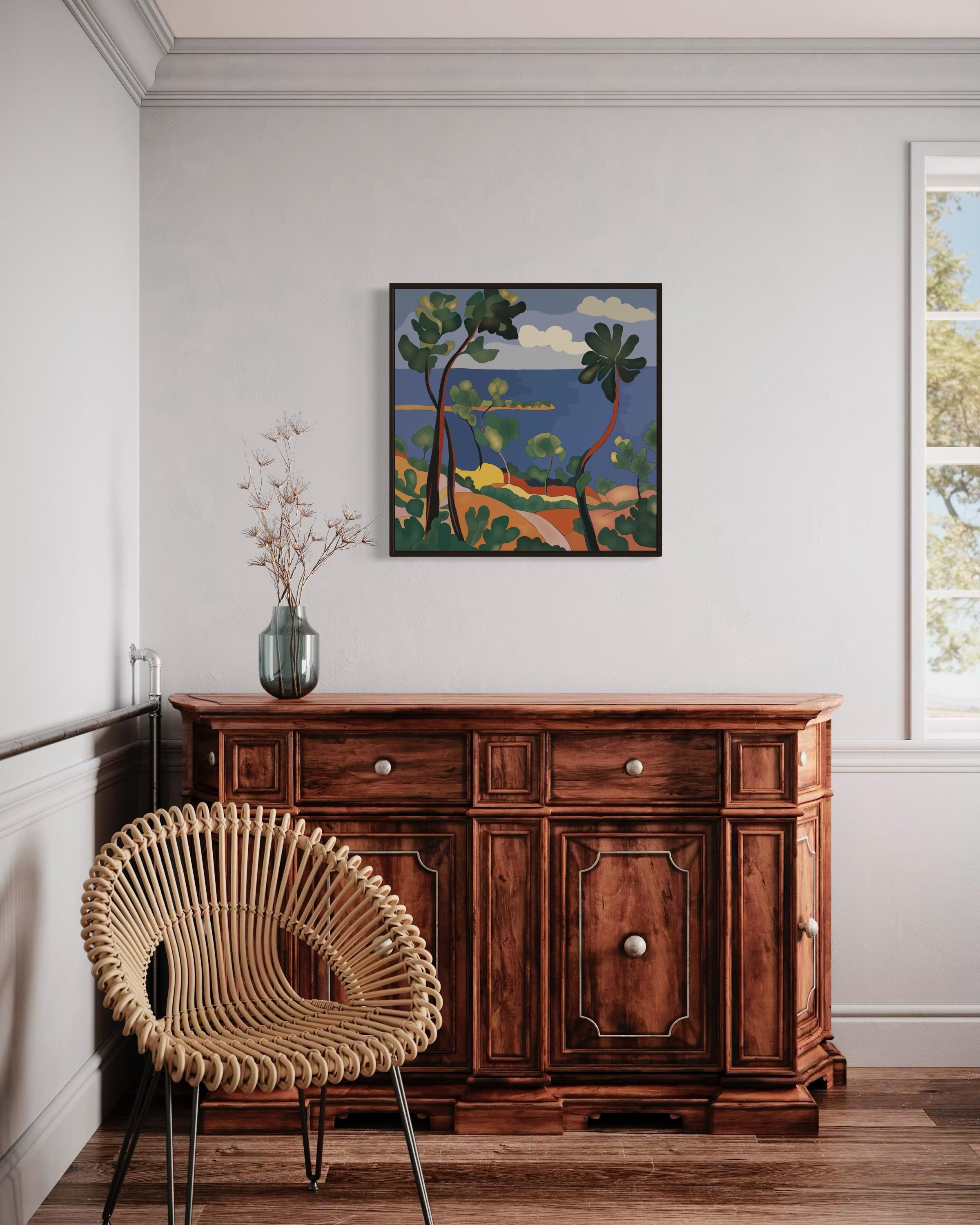 Seascape , 70x70cm, impression sur toile, édition 20 pcs. en vente 1