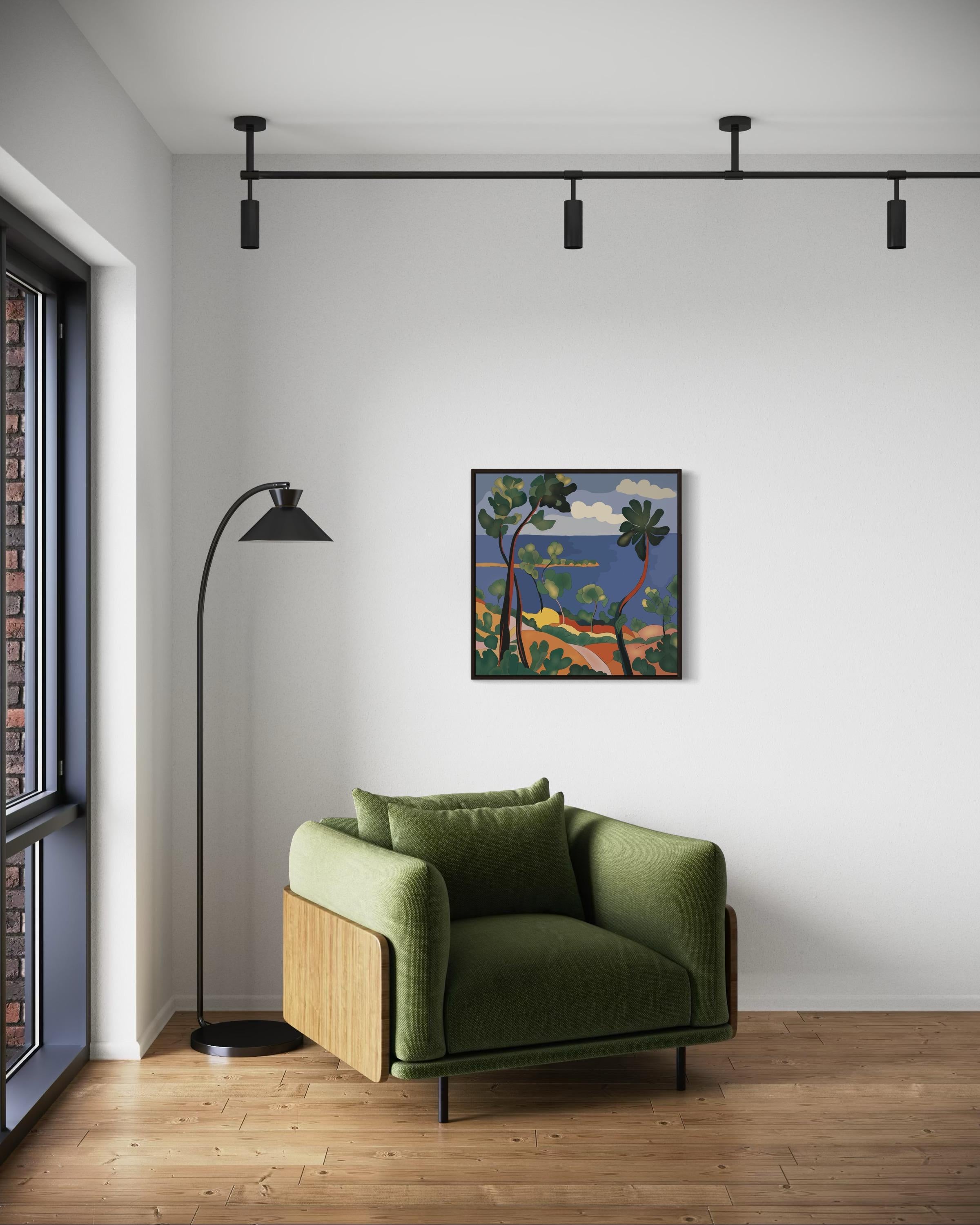 Seascape , 70x70cm, impression sur toile, édition 20 pcs. en vente 2