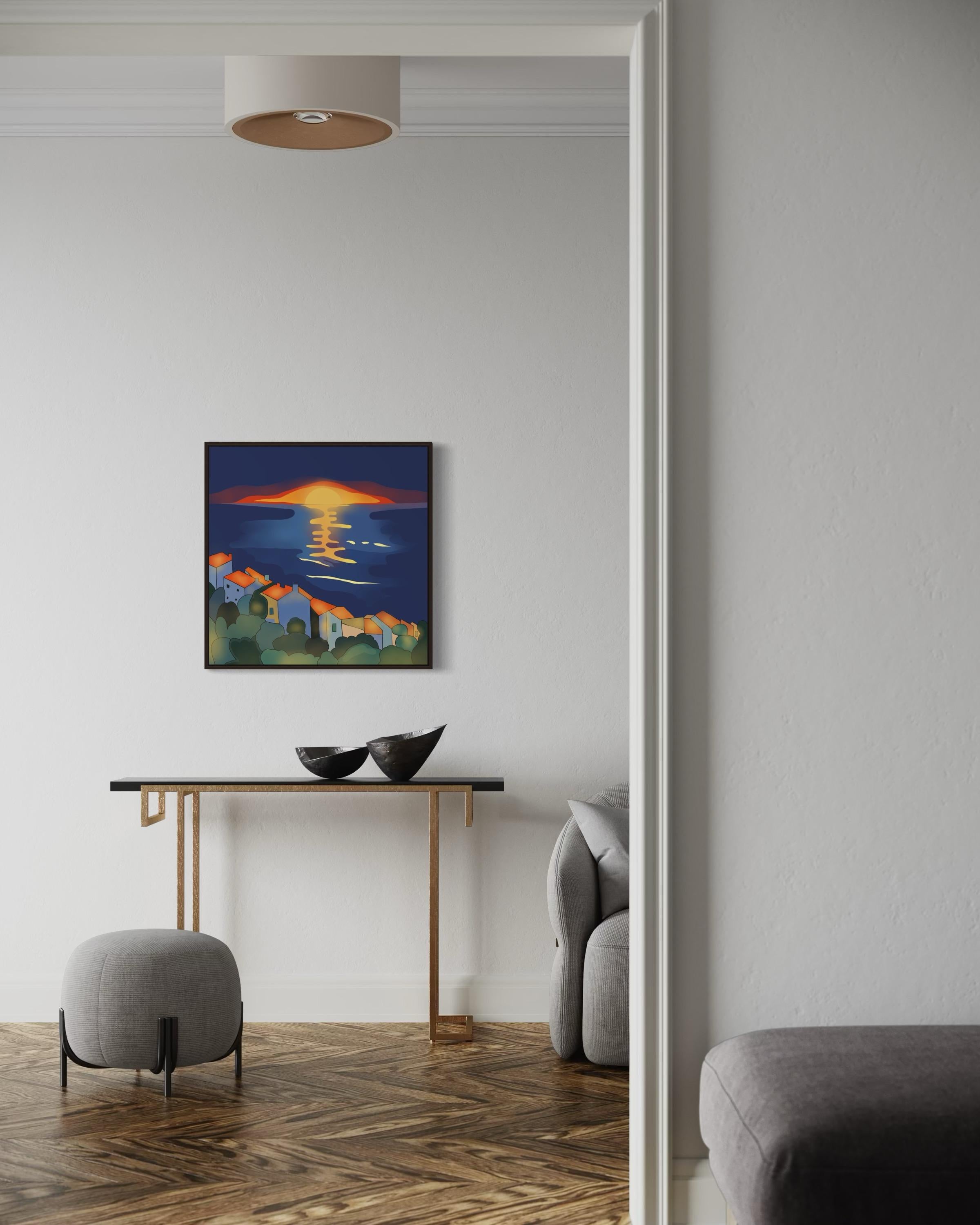 Seascape , 70x70cm, impression sur toile, édition 20 pcs. en vente 1