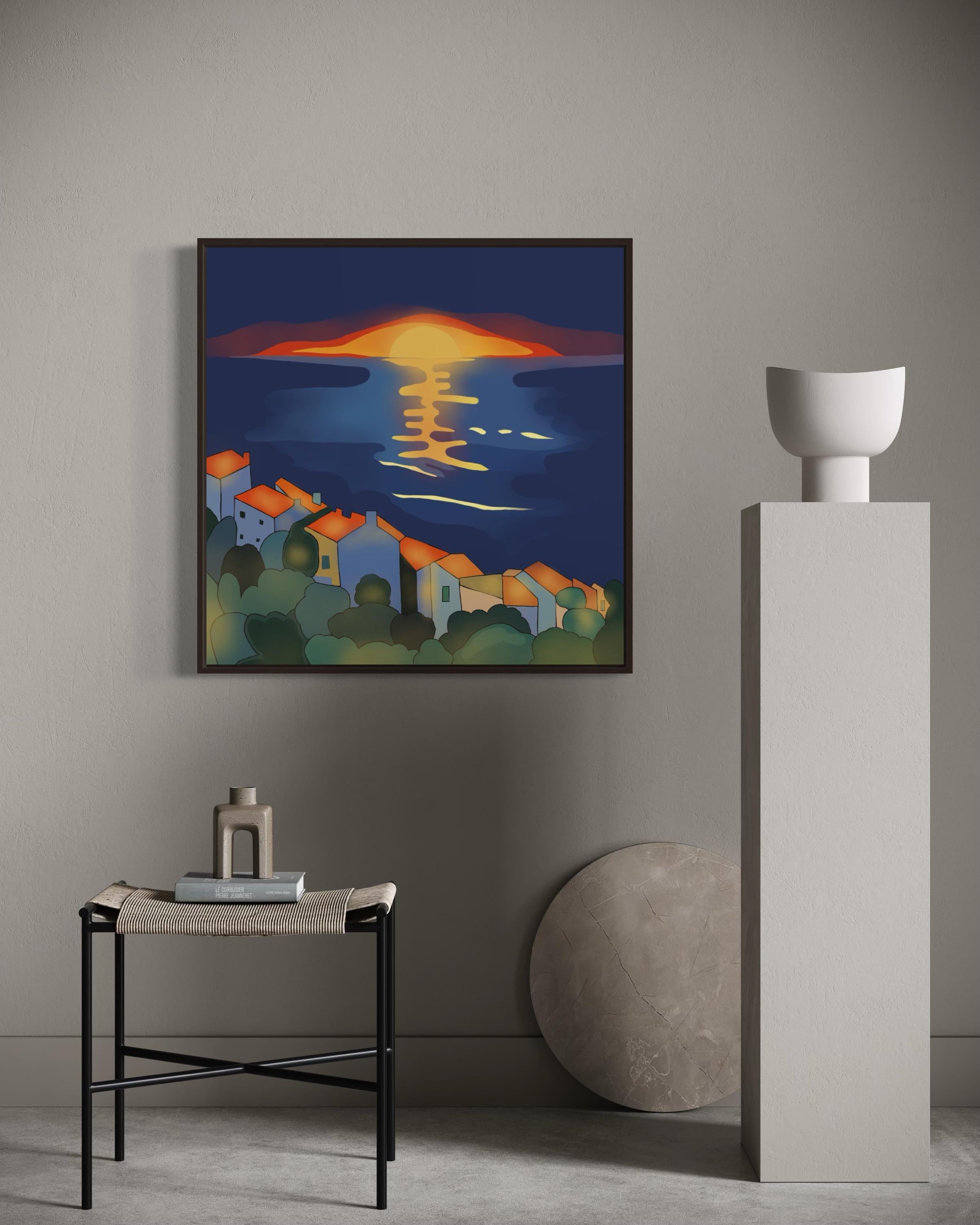 Seascape , 70x70cm, impression sur toile, édition 20 pcs. en vente 3