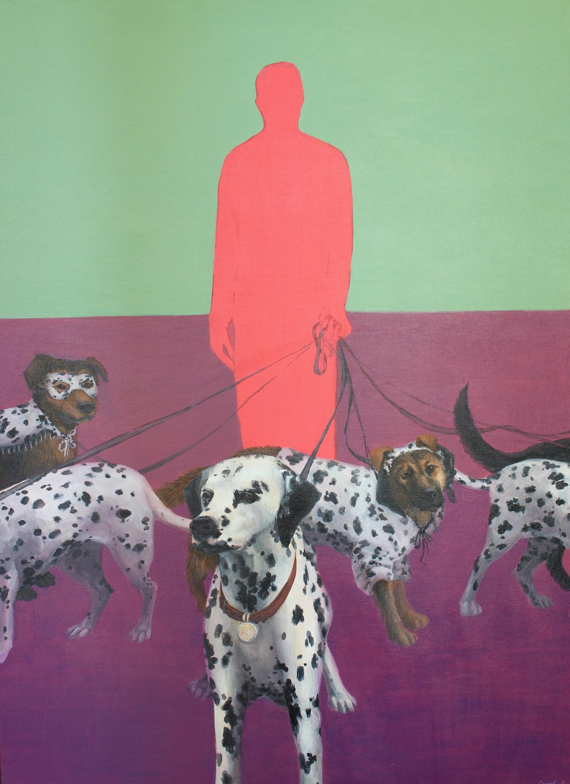 Masquerade, 110x80 cm, Acryl auf Leinwand – Painting von Alina Salieva