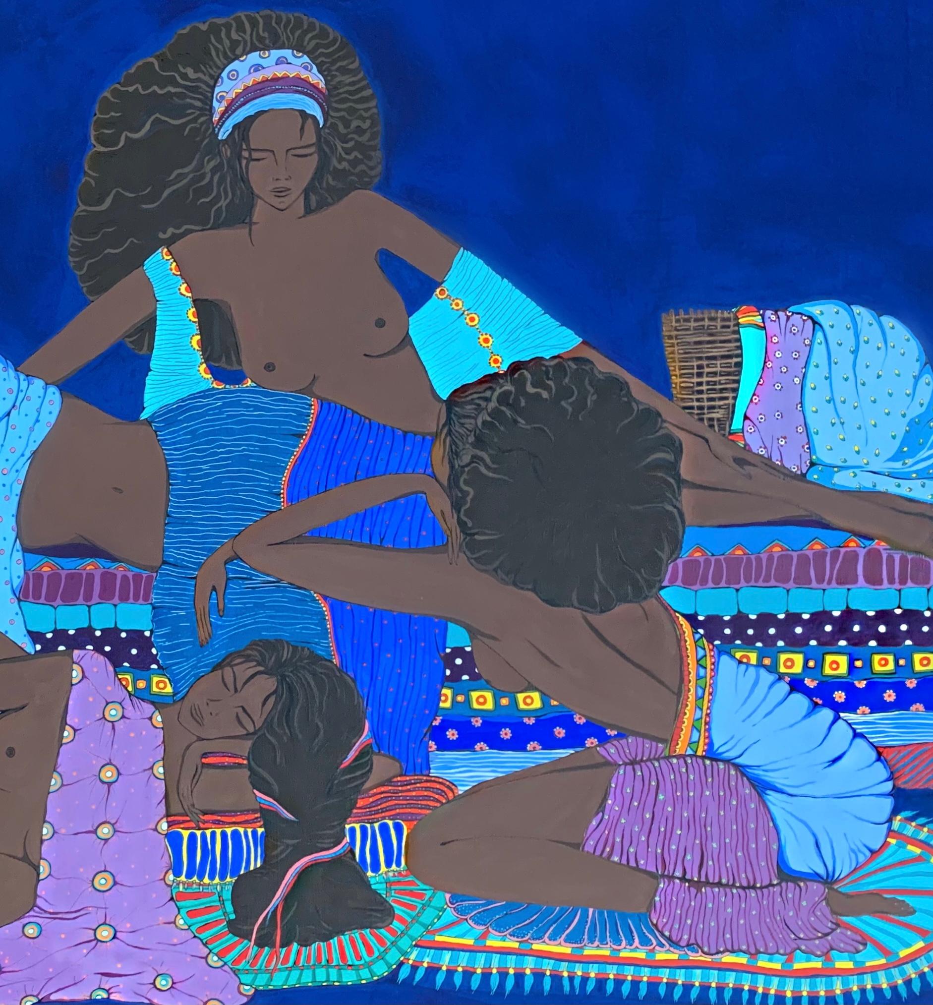 Moyo 80x100cm, tela/tempera - Art Pop Art di Nina Tsoriti