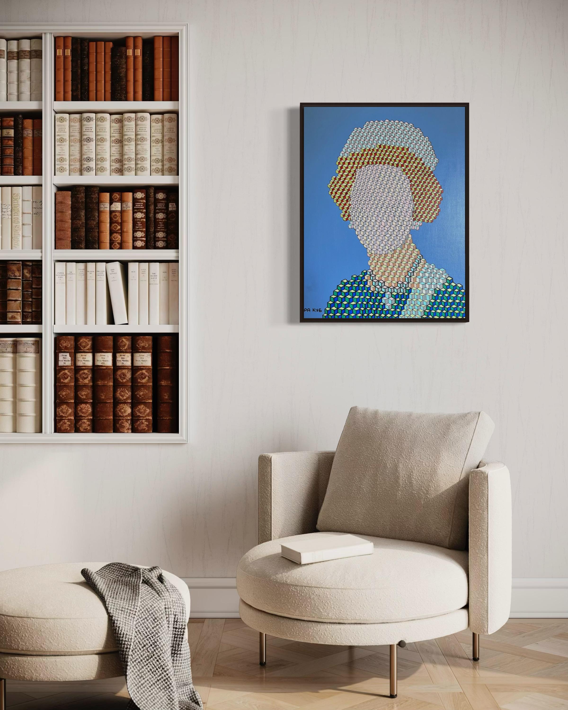 Elizabeth II, 80x60cm, acrylic on canvas - Contemporary Art by Ira Kub