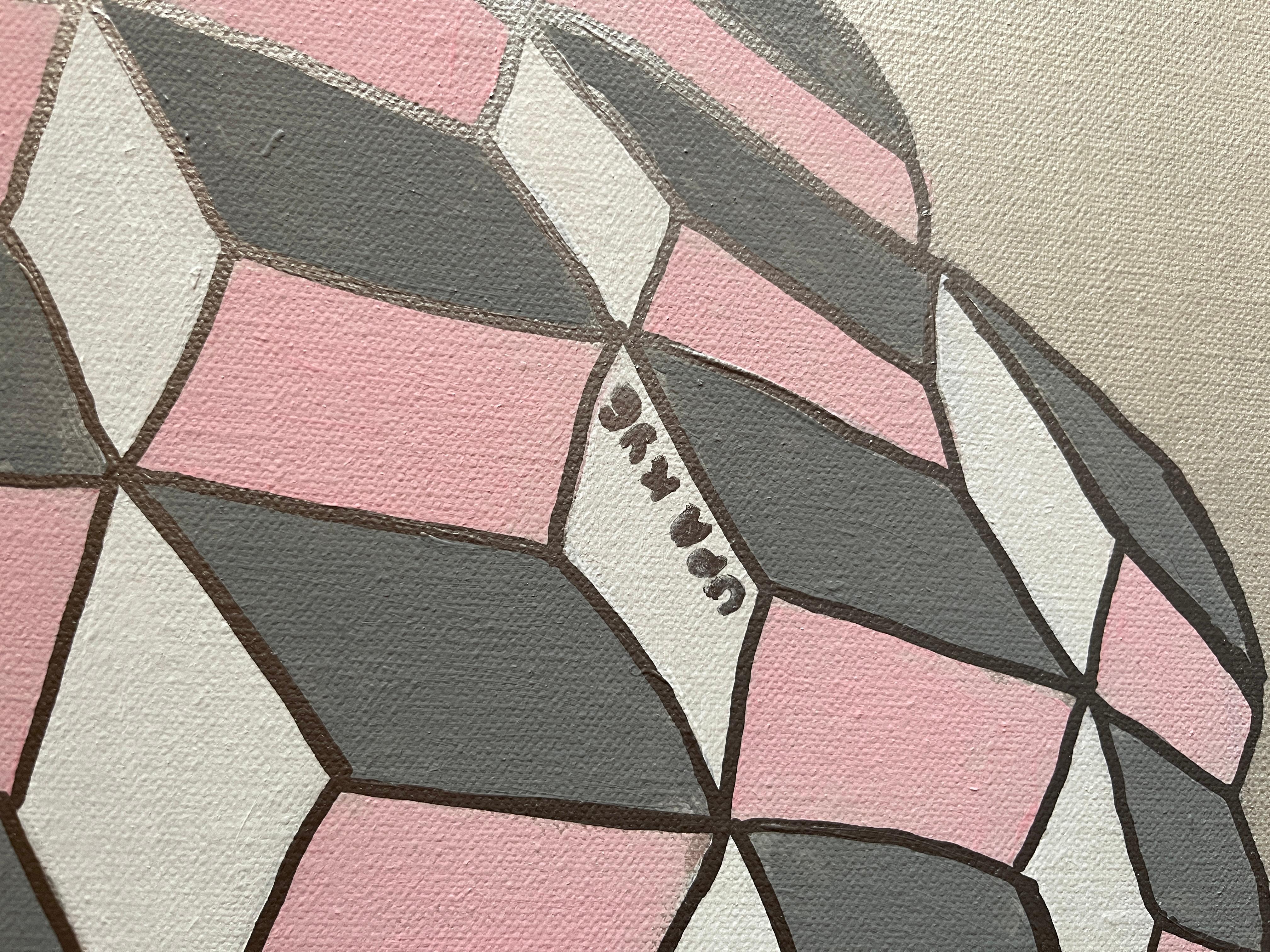 Una lacrima, 80x80cm, acrilico su tela in vendita 1