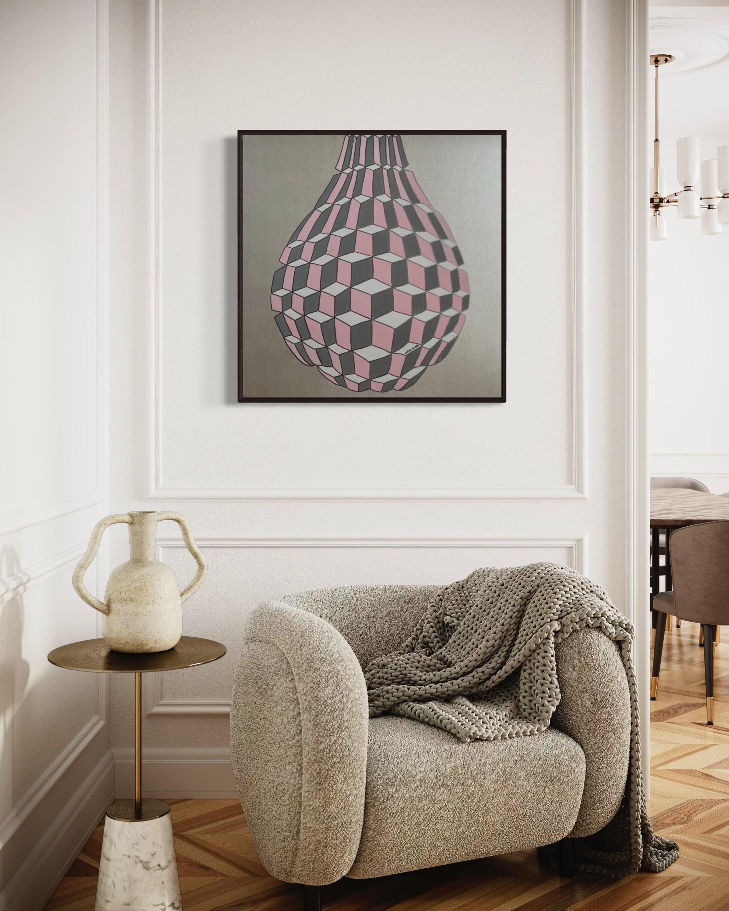 Una lacrima, 80x80cm, acrilico su tela in vendita 3