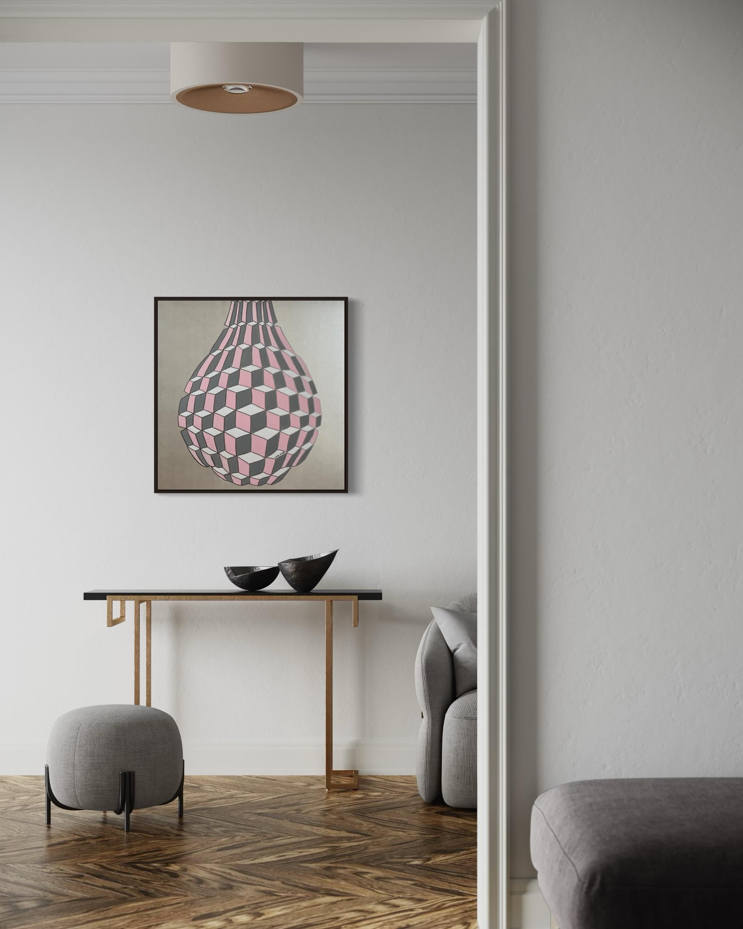 Una lacrima, 80x80cm, acrilico su tela in vendita 5