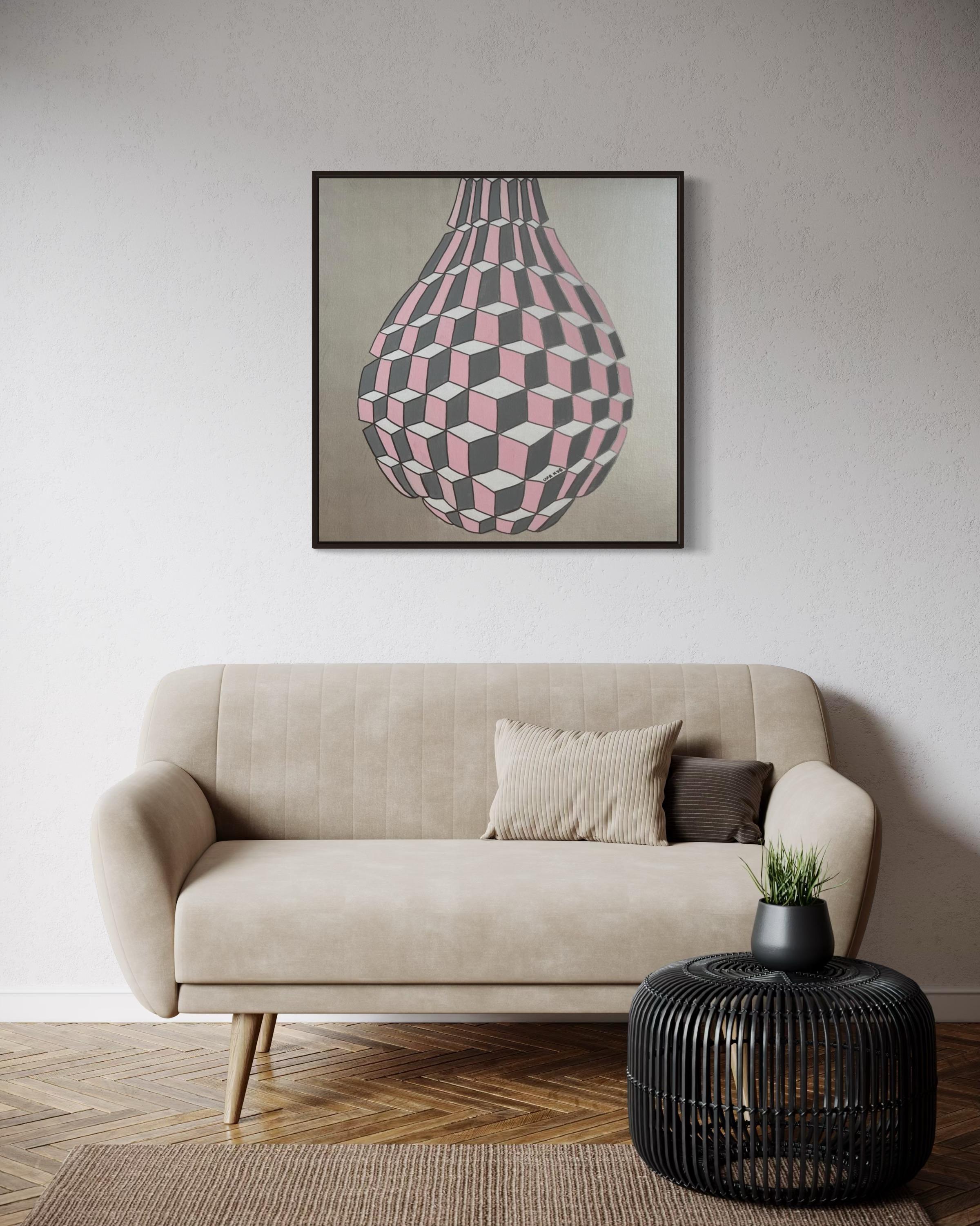 Una lacrima, 80x80cm, acrilico su tela in vendita 6