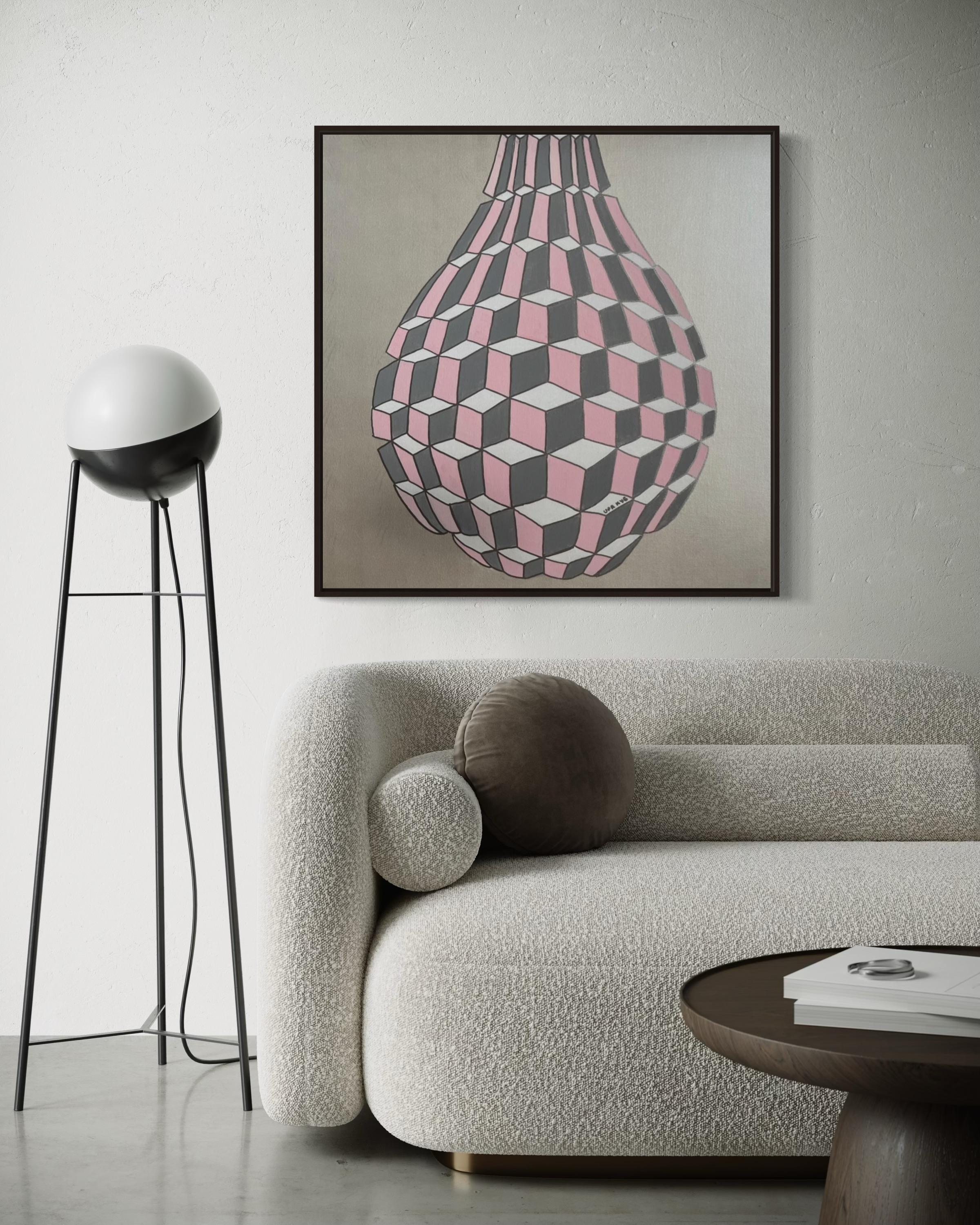 Una lacrima, 80x80cm, acrilico su tela in vendita 7