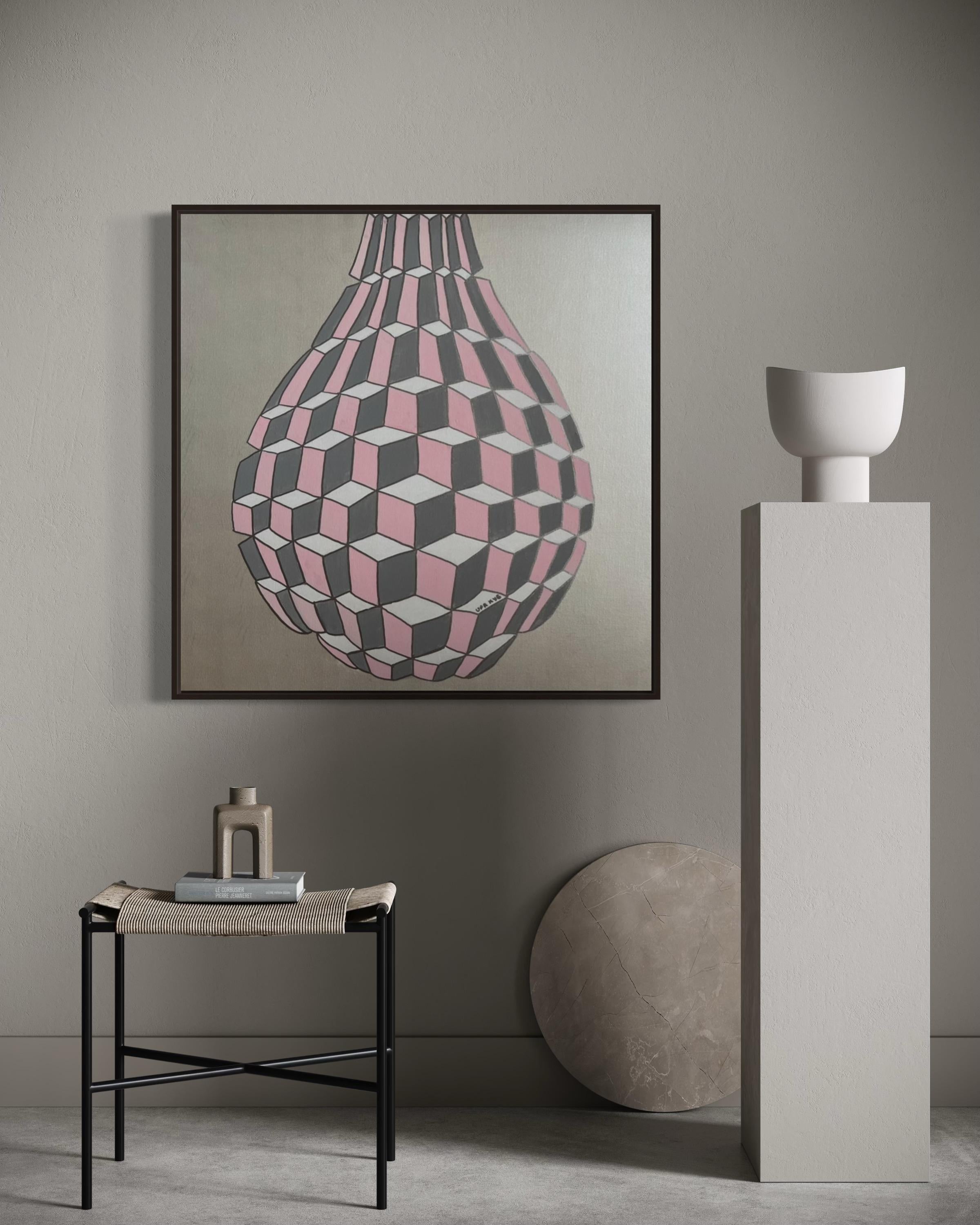 Una lacrima, 80x80cm, acrilico su tela in vendita 9