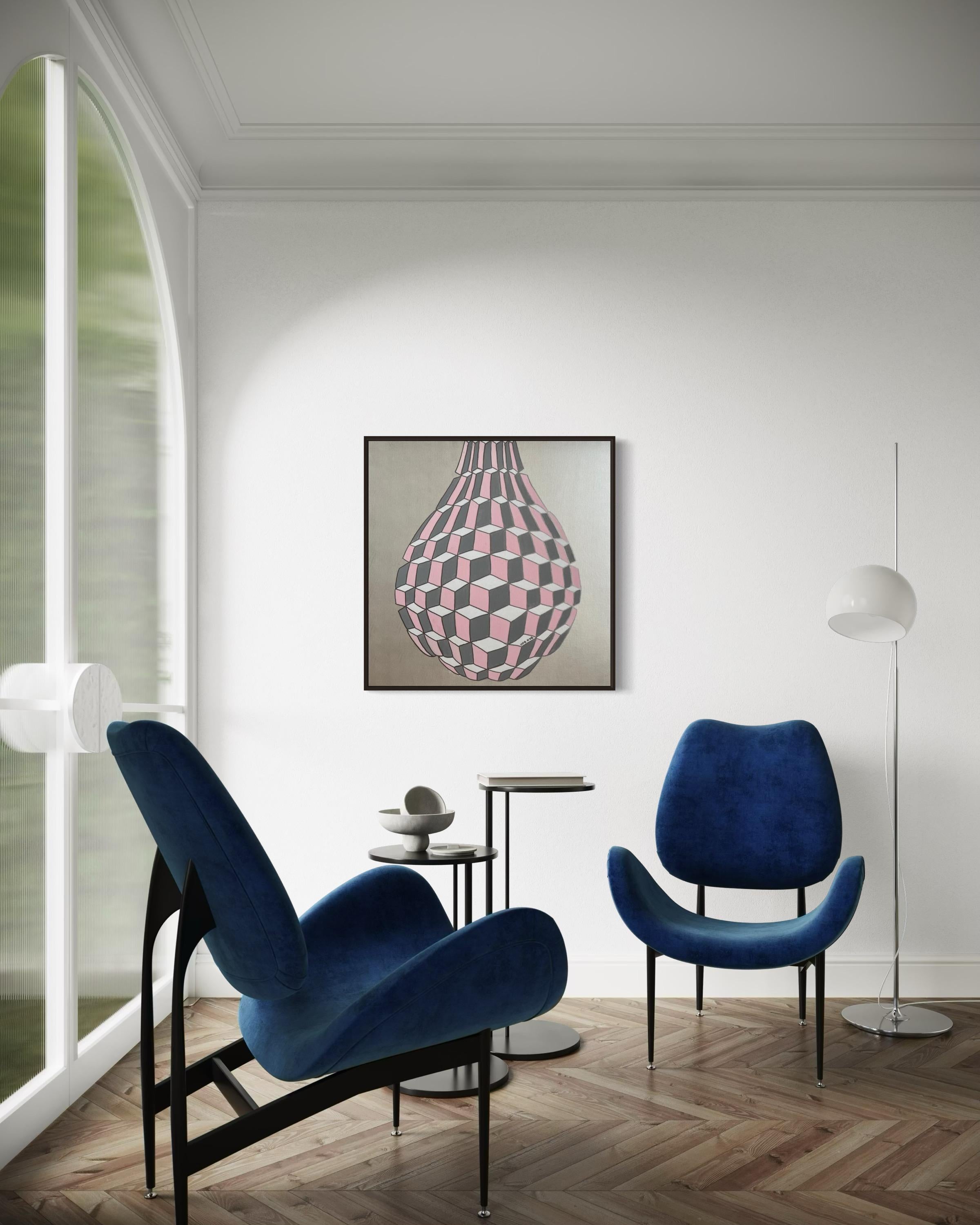 Una lacrima, 80x80cm, acrilico su tela in vendita 10