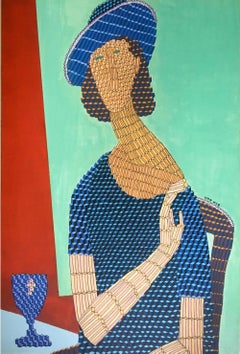 Table for one, 120x80cm, acrylic on canvas