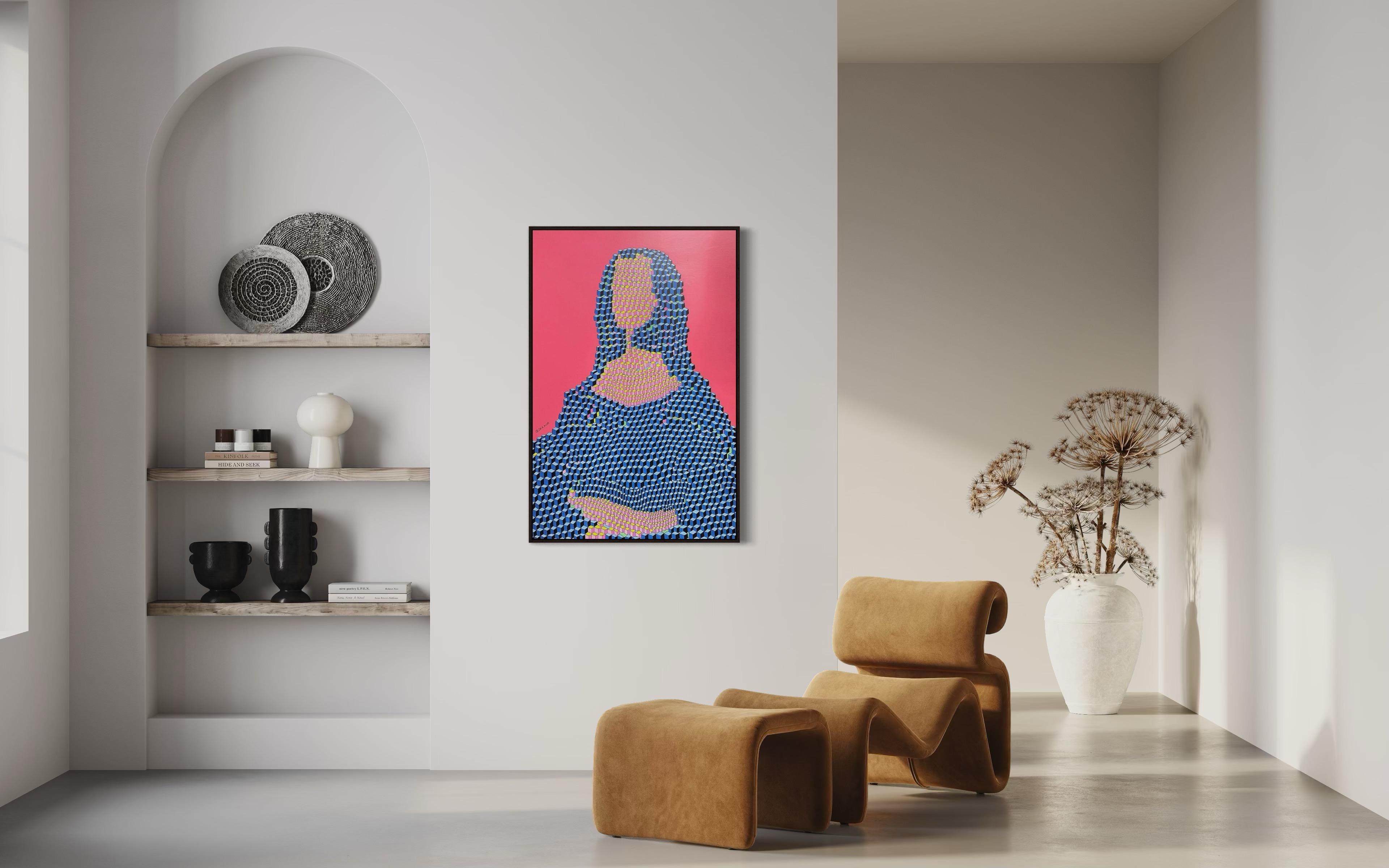 Mona Lisa, 120x80cm, acrylic on canvas - Contemporary Art by Ira Kub