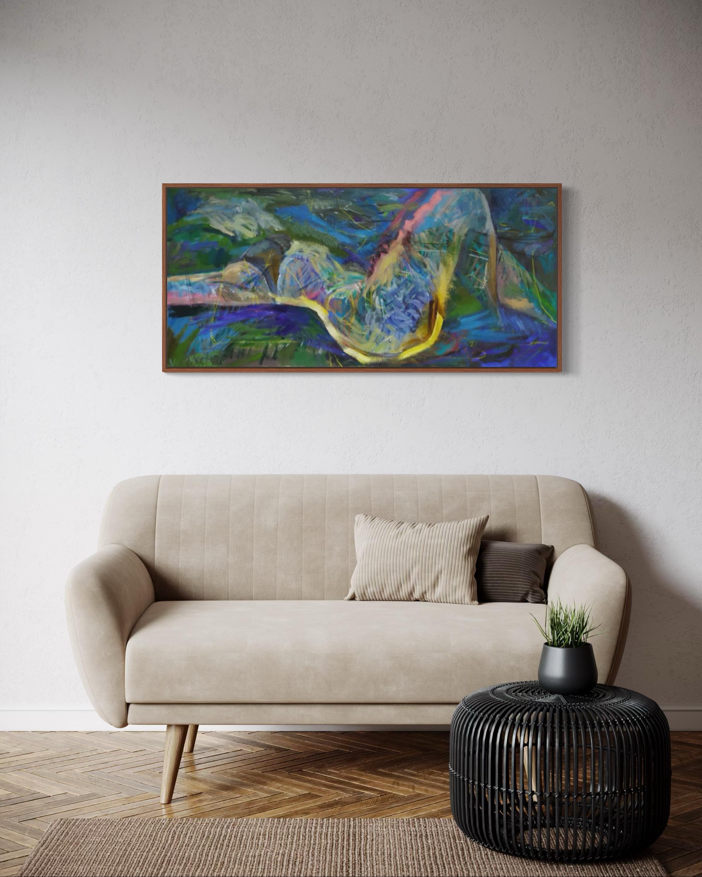 Greene, 55x120 cm, acrilico su tela in vendita 3