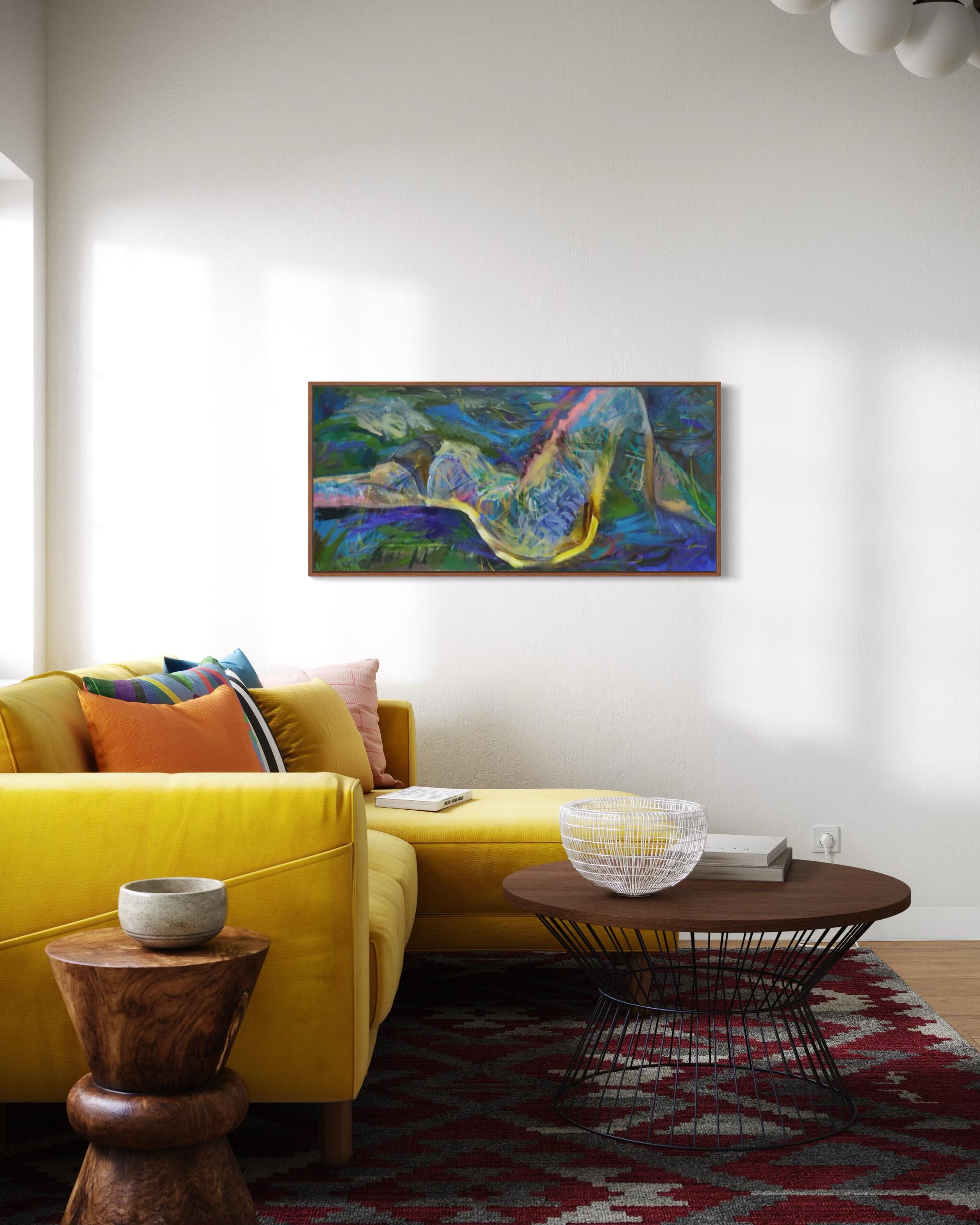 Greene, 55x120 cm, acrilico su tela in vendita 5