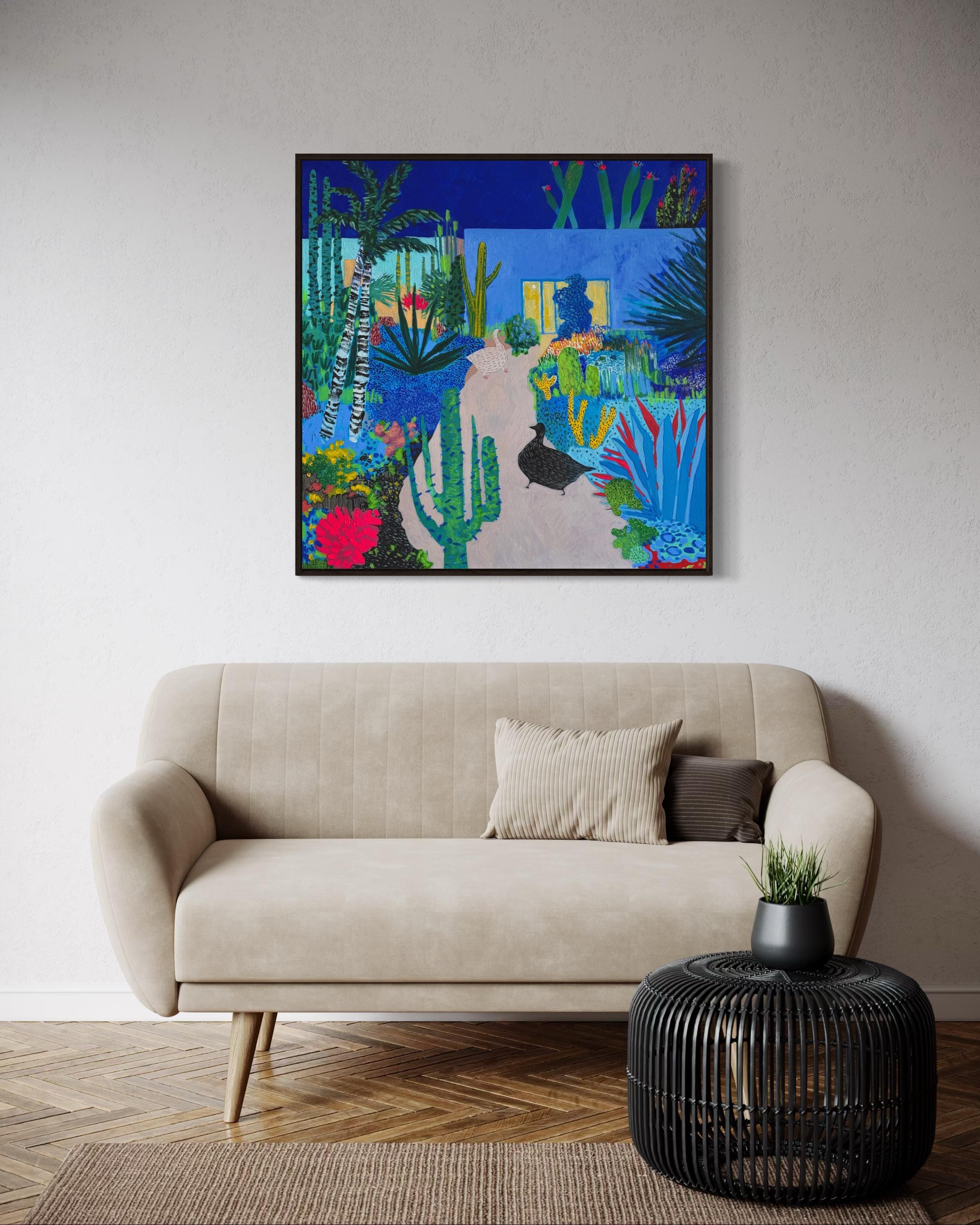 Invitación, 90x90 cm, acrílico  sobre lienzo en venta 1