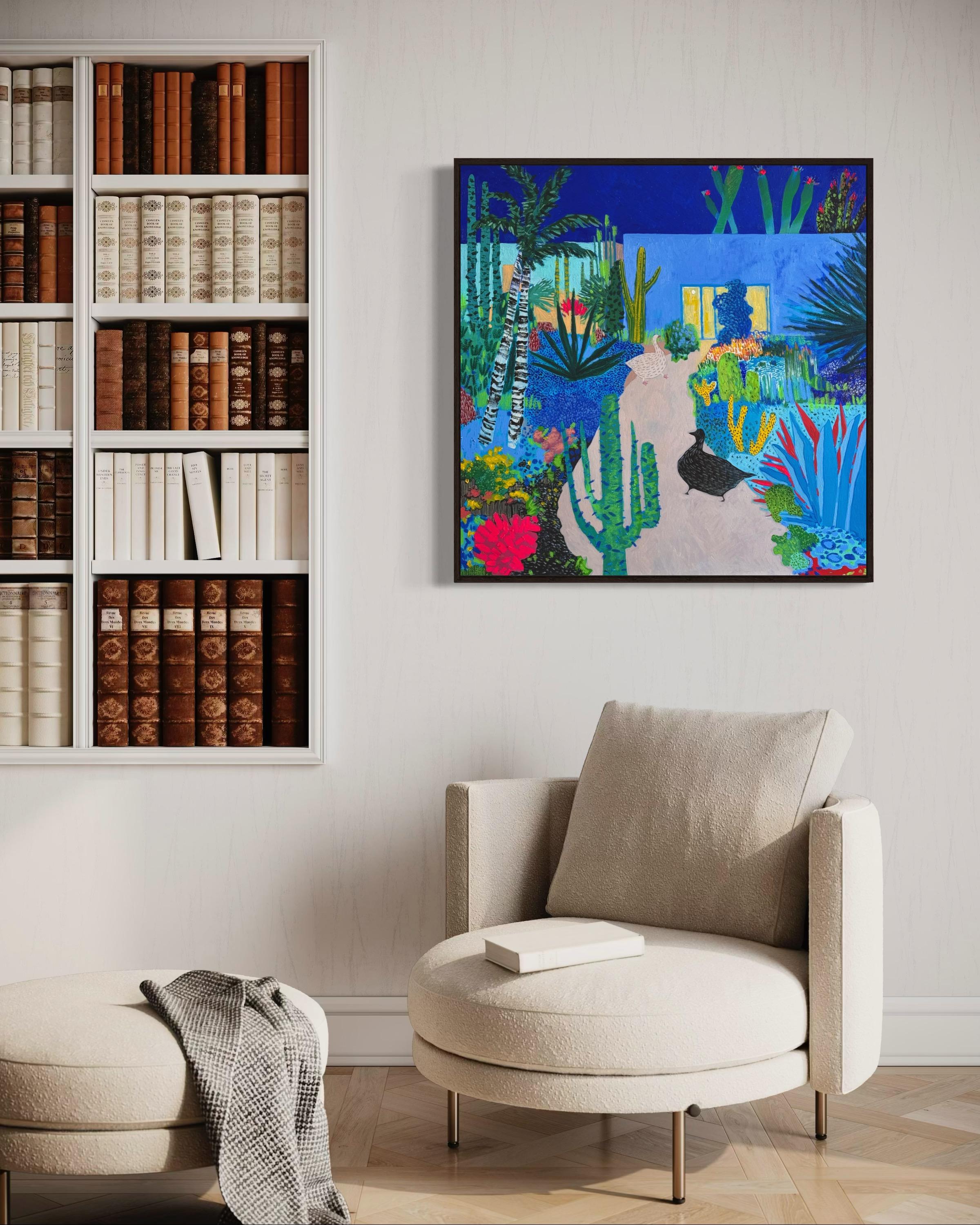 Invitación, 90x90 cm, acrílico  sobre lienzo en venta 5
