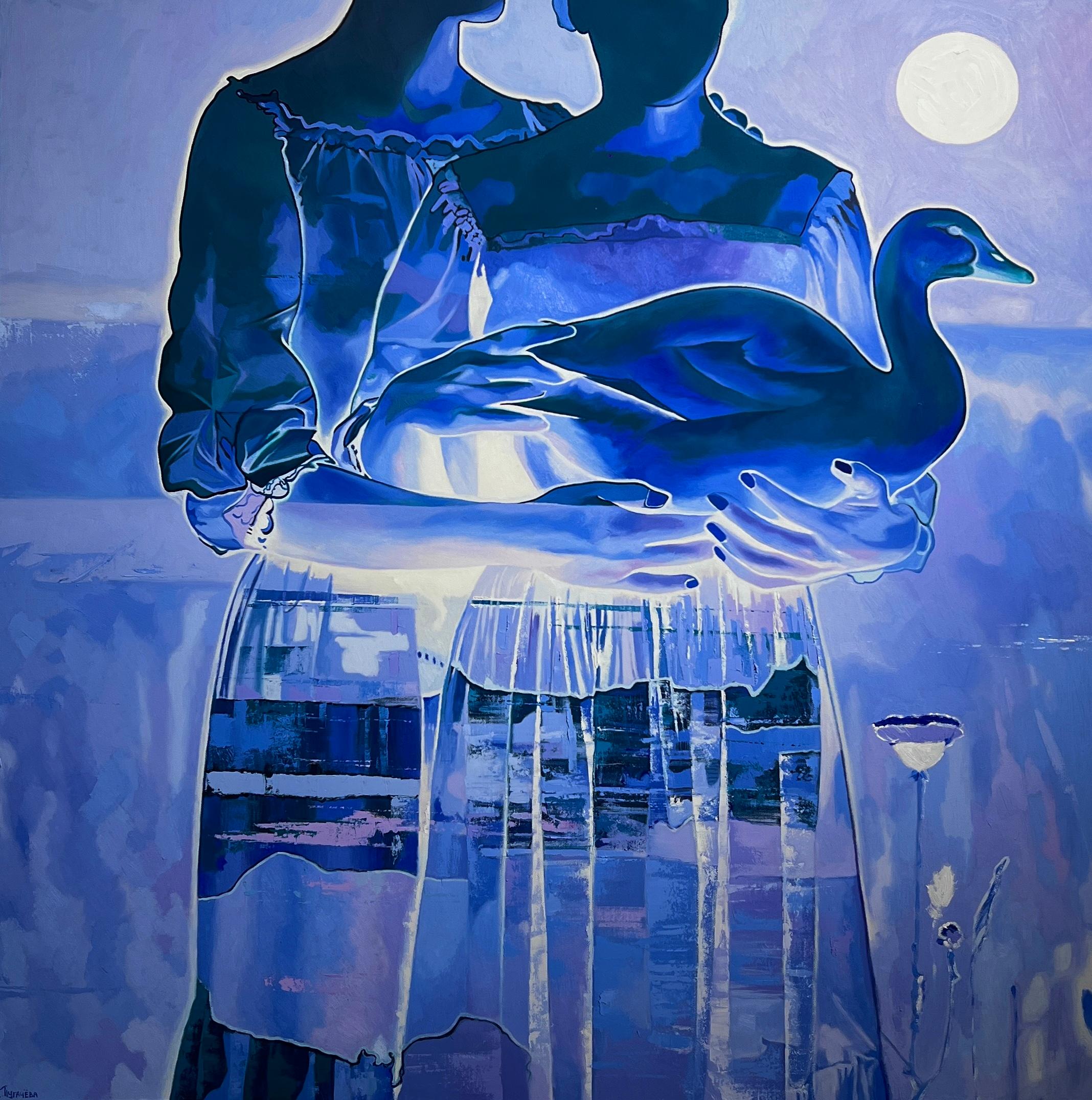 Generationen, 100х100 cm, Acryl  auf Leinwand – Painting von Elizeveta Pugacheva