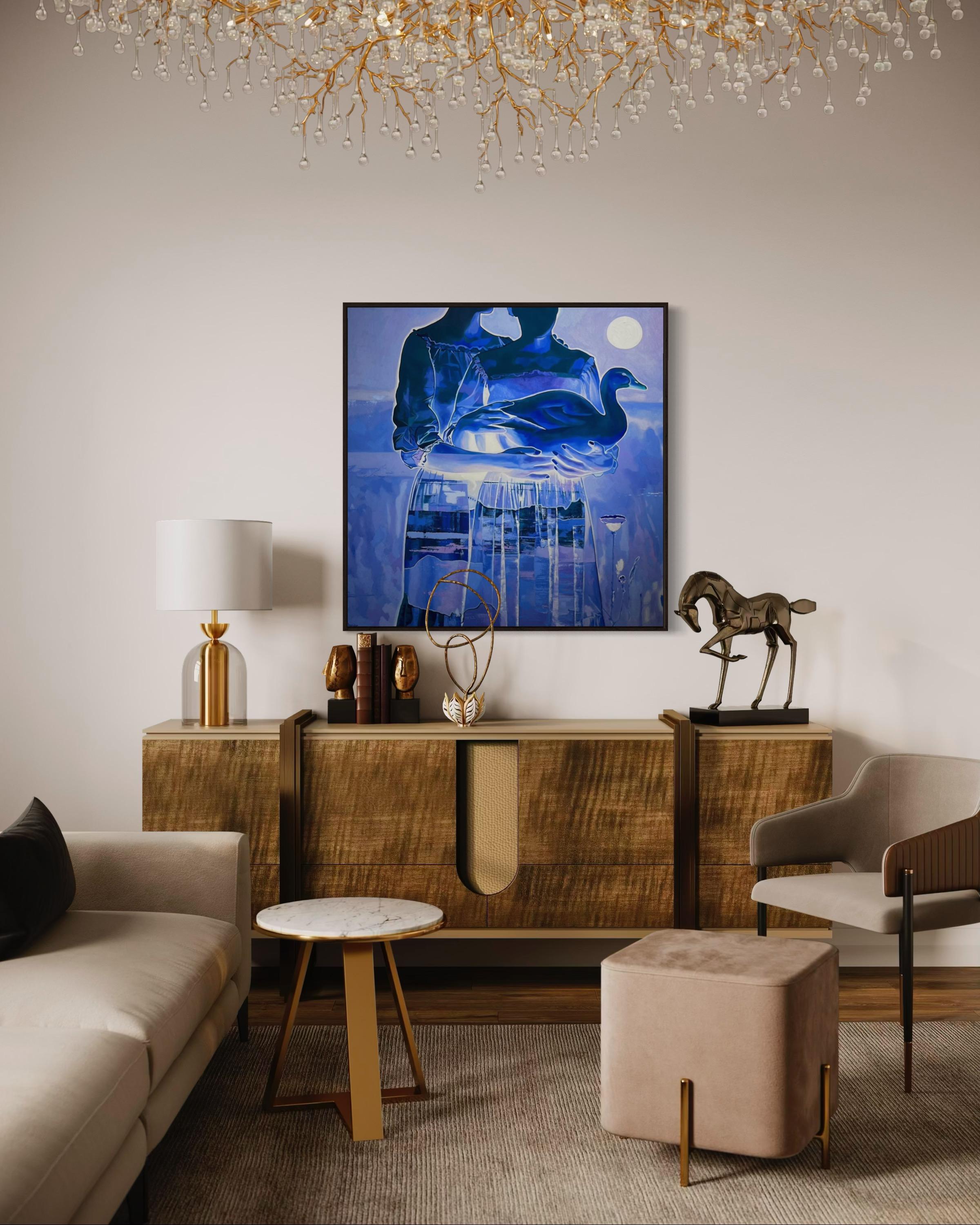 Generationen, 100х100 cm, Acryl  auf Leinwand im Angebot 1