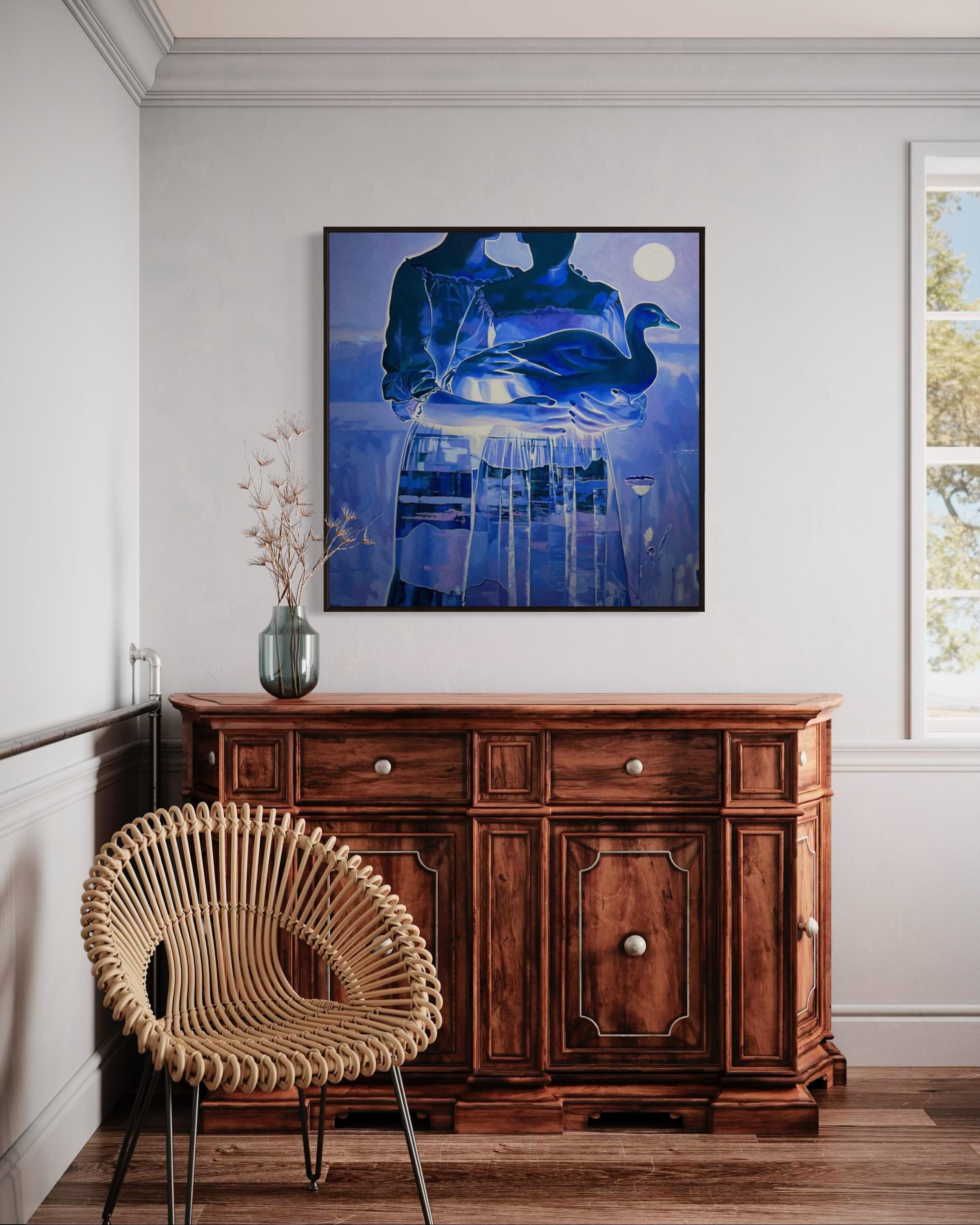 Generationen, 100х100 cm, Acryl  auf Leinwand im Angebot 2