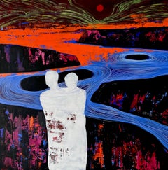 Wärme, 100х100 cm, Acryl  auf Leinwand