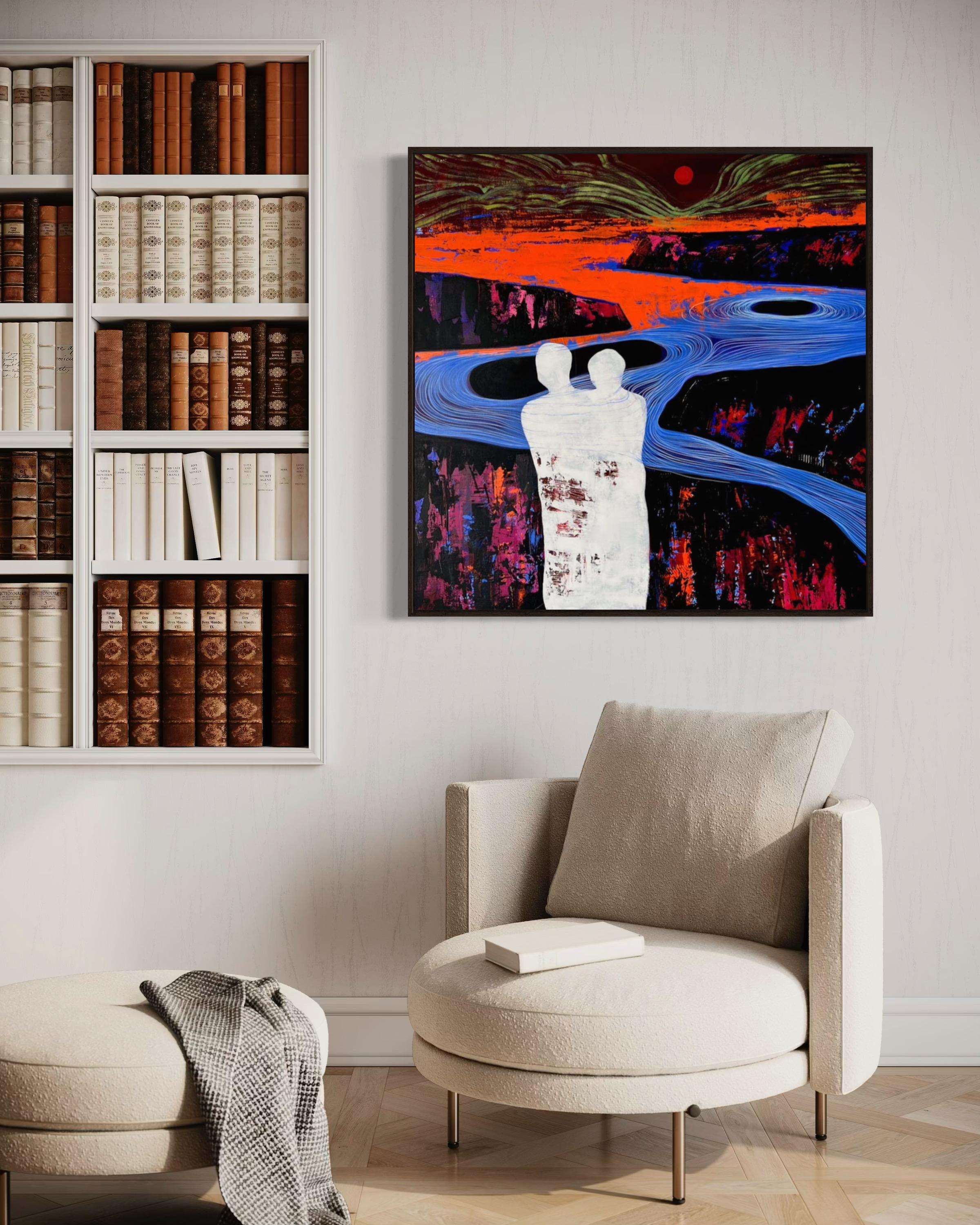 Wärme, 100х100 cm, Acryl  auf Leinwand (Zeitgenössisch), Art, von Elizeveta Pugacheva