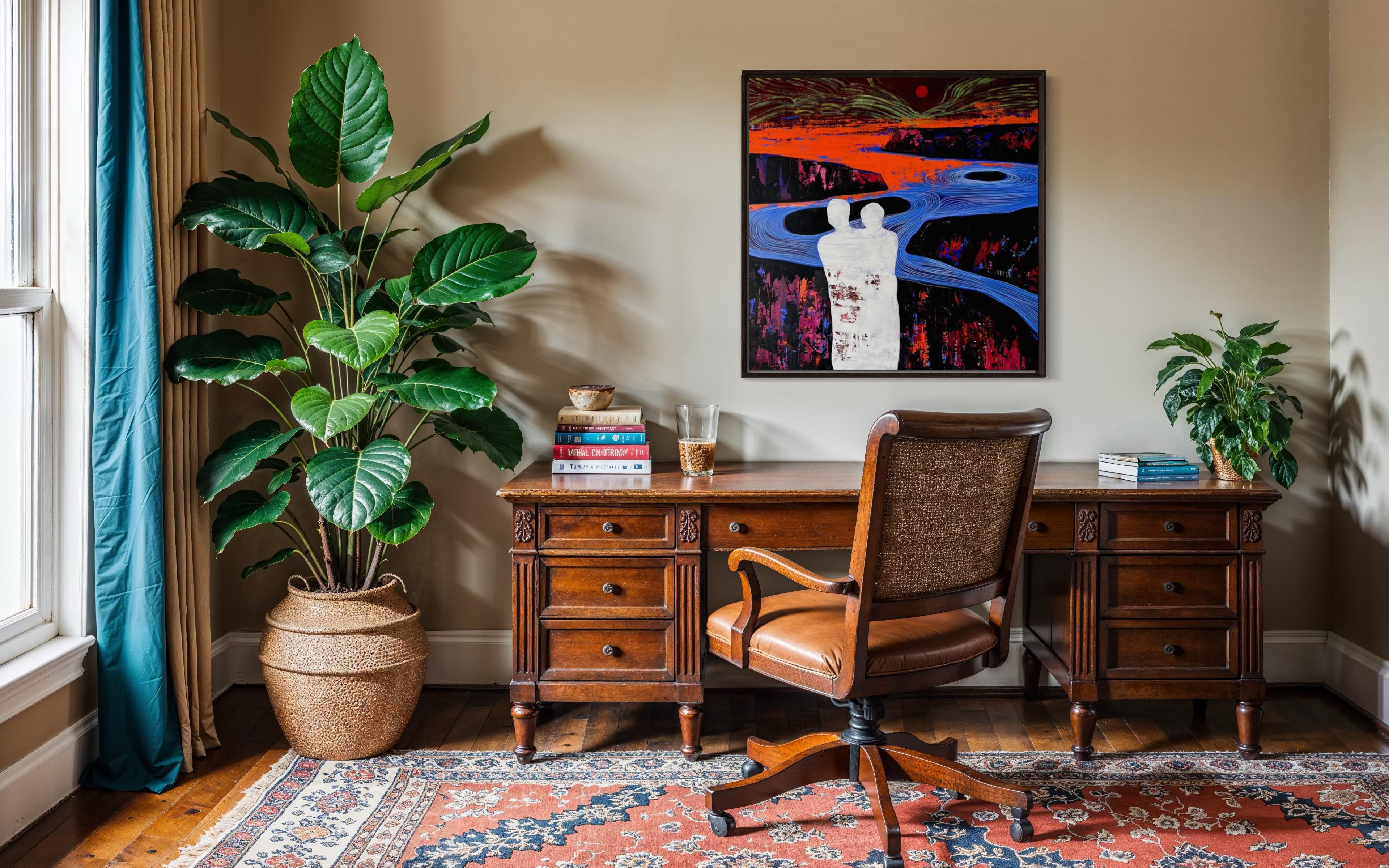 Wärme, 100х100 cm, Acryl  auf Leinwand im Angebot 4