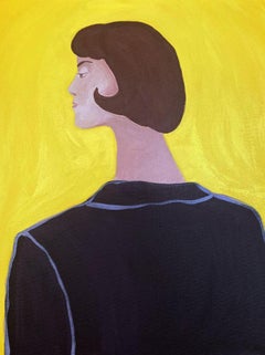 In einer Jacke, 50x40 cm, Acryl auf Leinwand