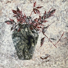 Vase, 60x60cm, Acryl auf Leinwand