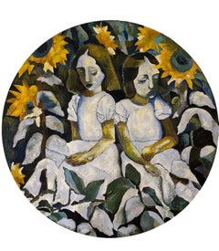Close your eyes, 100 cm, Öl, Leinwand
