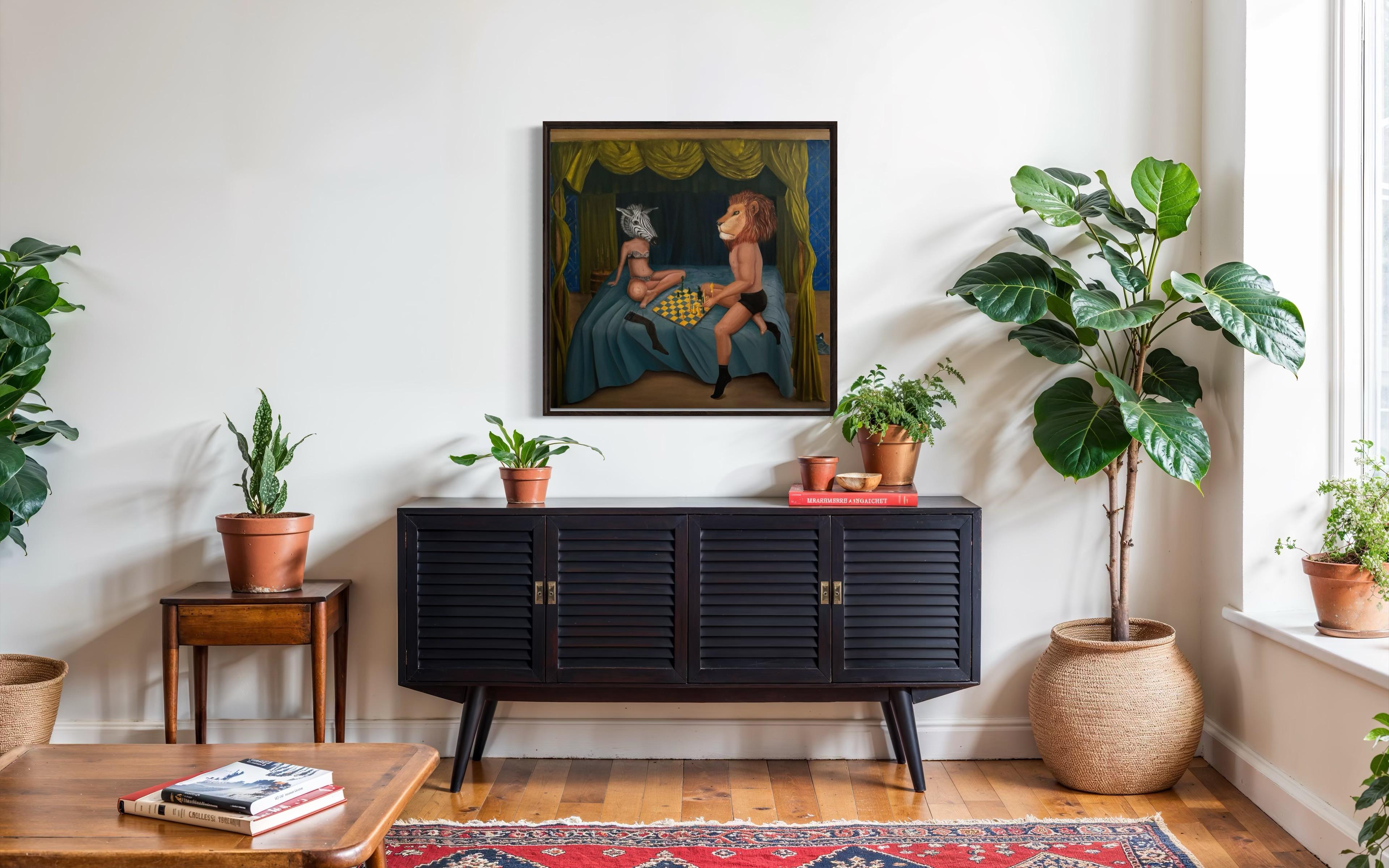 N187, 100x100cm, Öl auf Leinwand, Öl im Angebot 3
