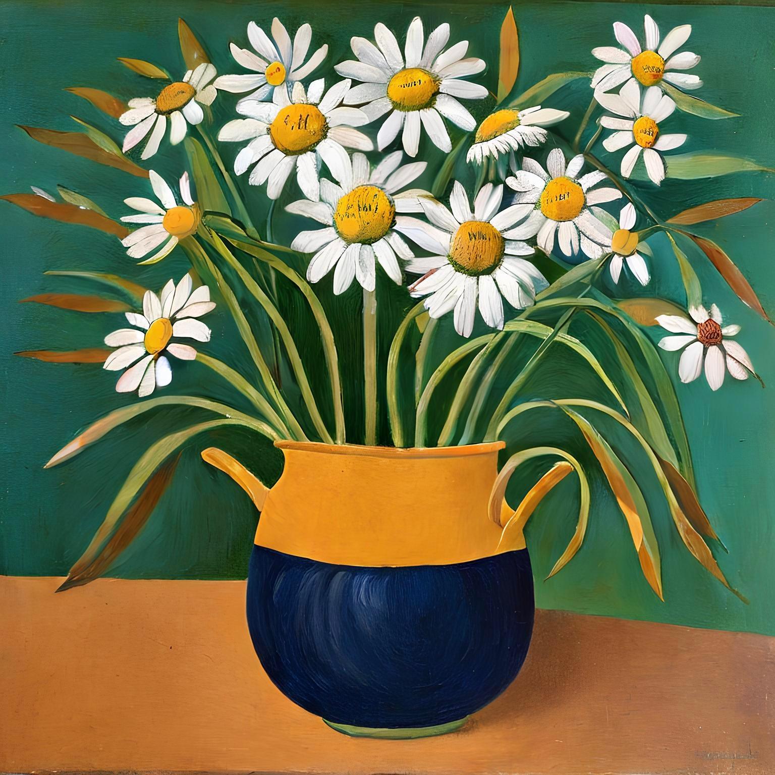 Stillleben, 70x70cm, Druck auf Leinwand. Auflage 20 Teile. – Art von Nina Tsoriti