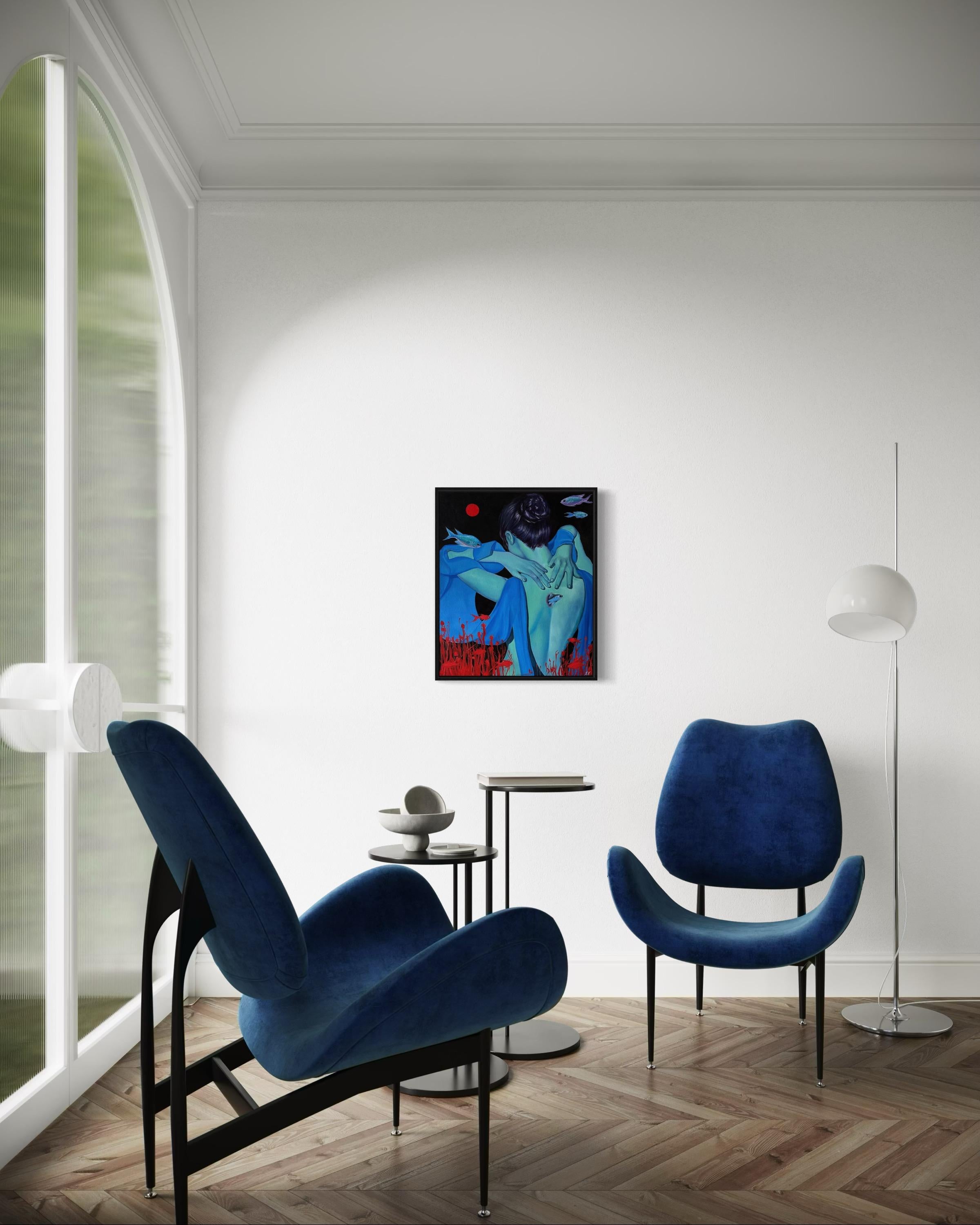 El nacimiento de un nuevo, 60x50cm, óleo sobre lienzo en venta 1