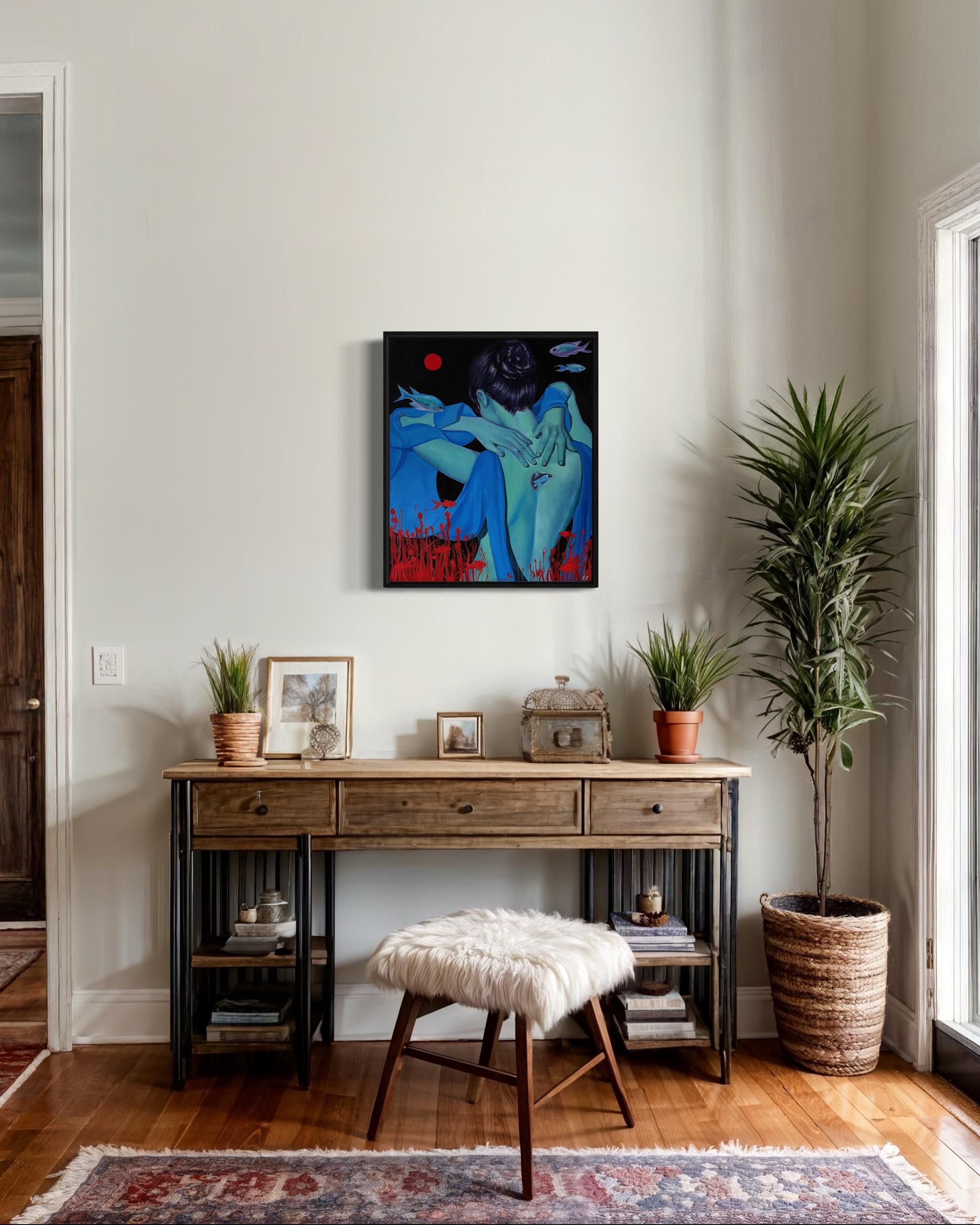 El nacimiento de un nuevo, 60x50cm, óleo sobre lienzo en venta 2