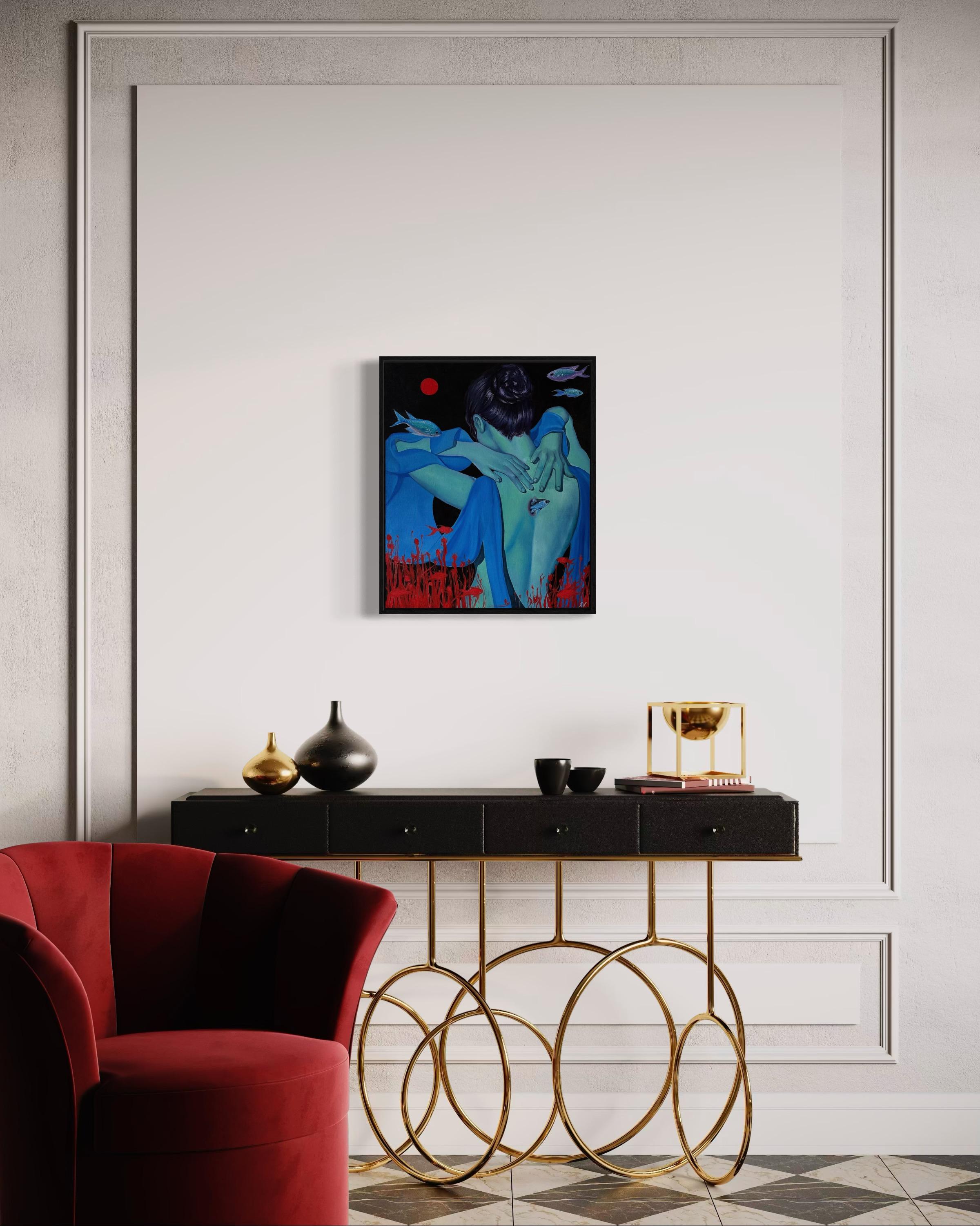 El nacimiento de un nuevo, 60x50cm, óleo sobre lienzo en venta 3