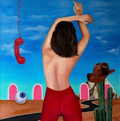 Apriti al mondo, 100x100 cm, olio su tela
