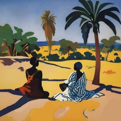 Veduta della Savana, 70x70cm, stampa su tela.Edizione 20 pezzi.