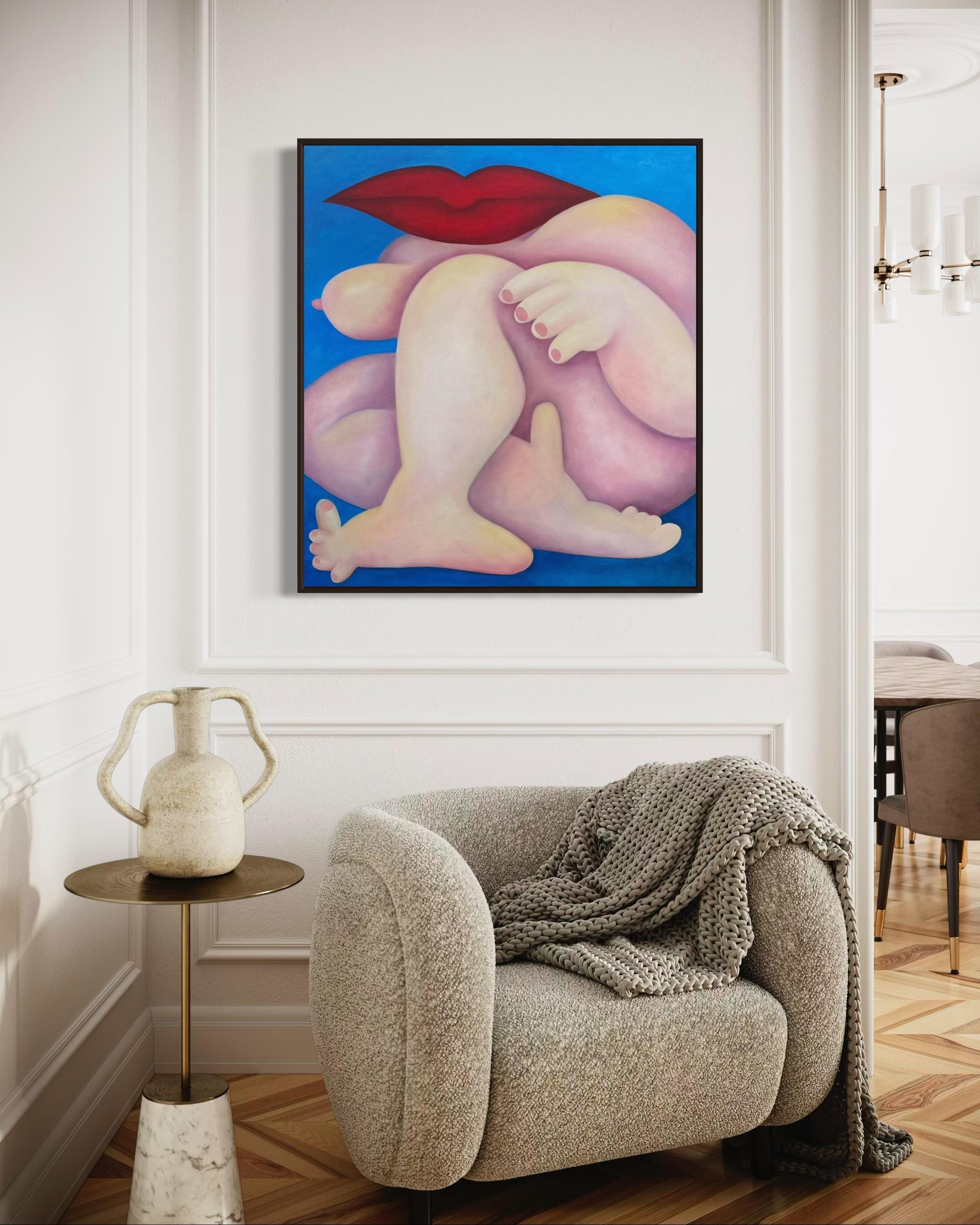 Frozen, 100x90cm, oil on canvas For Sale 1