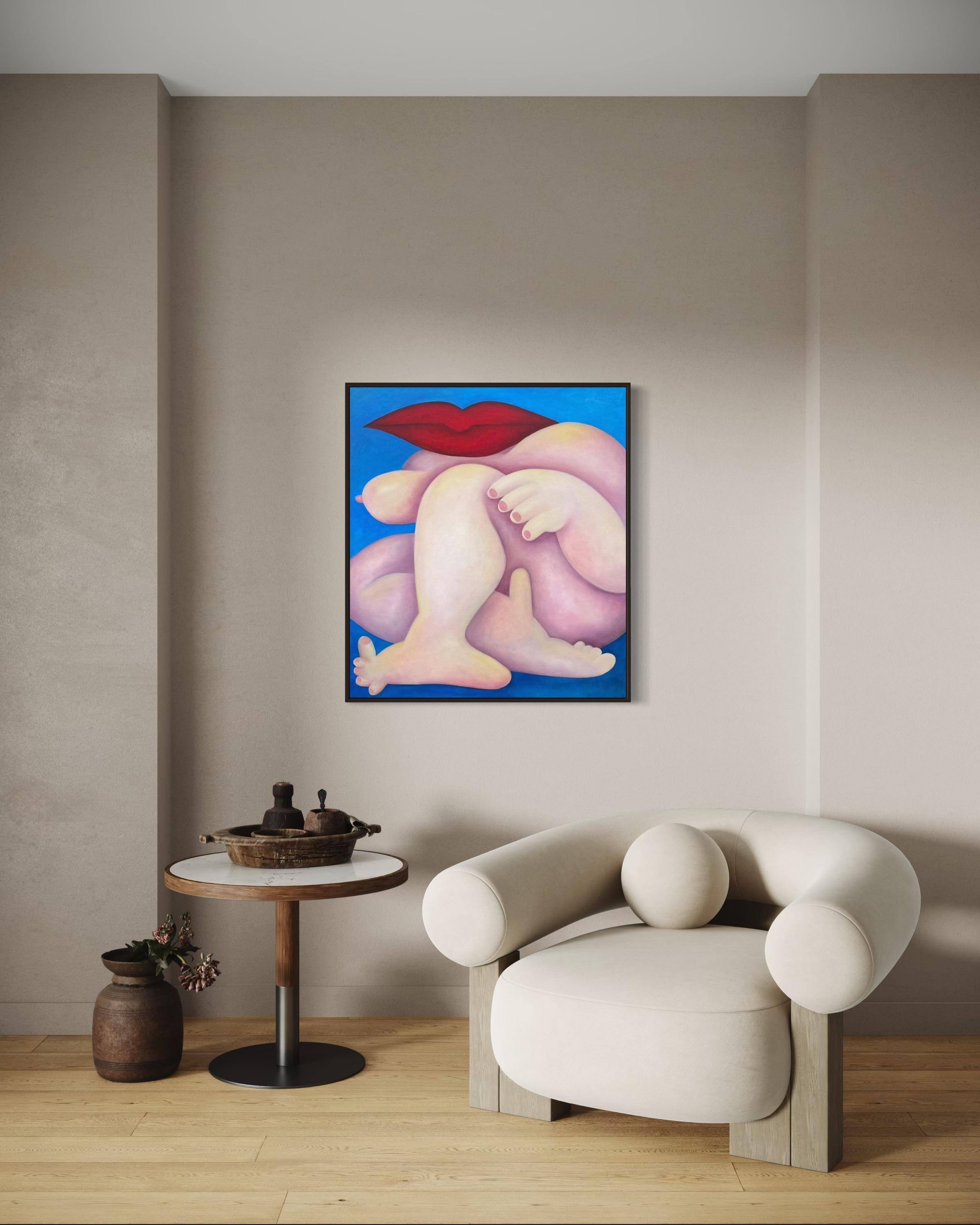 Frozen, 100x90cm, oil on canvas For Sale 2