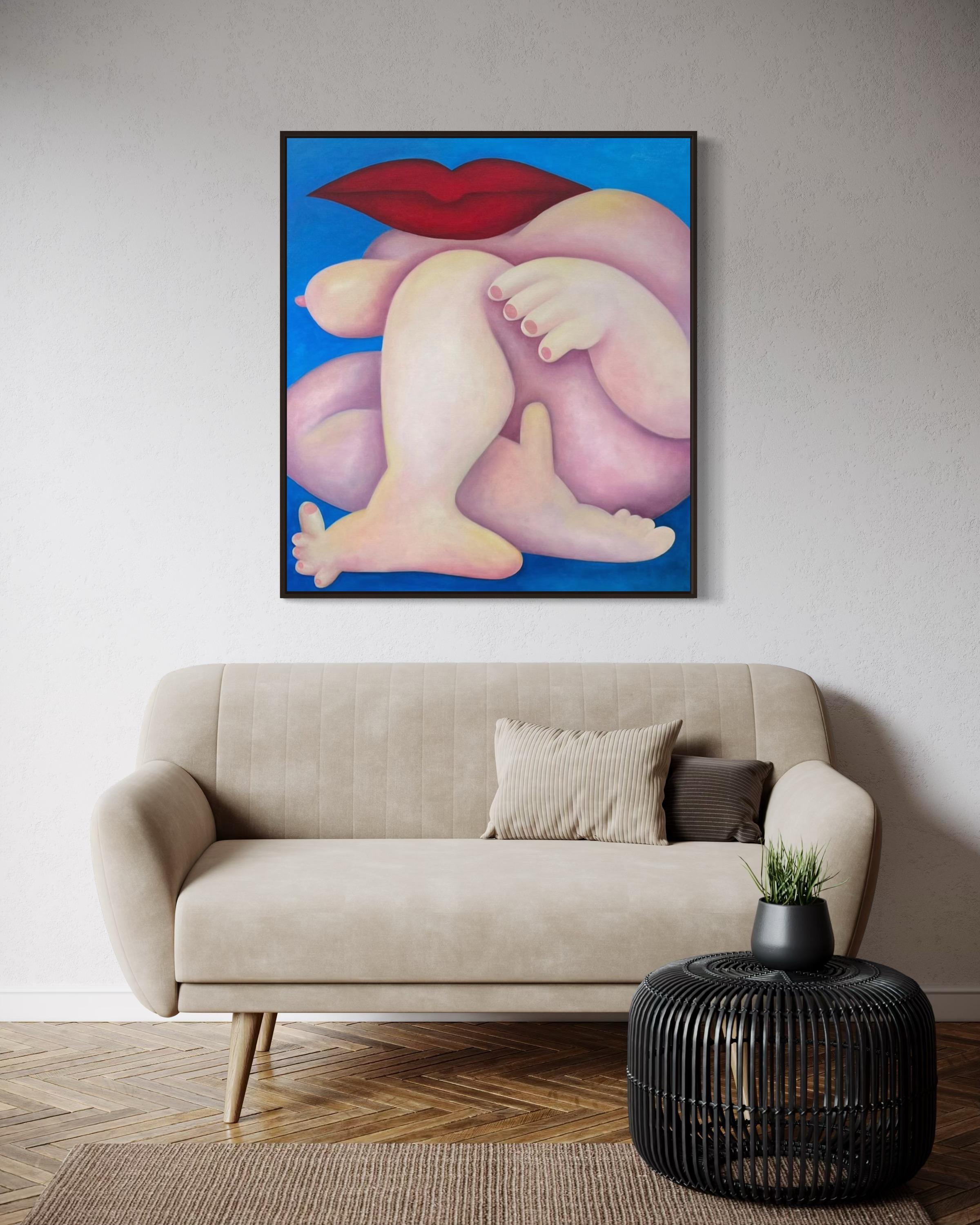 Frozen, 100x90cm, oil on canvas For Sale 3