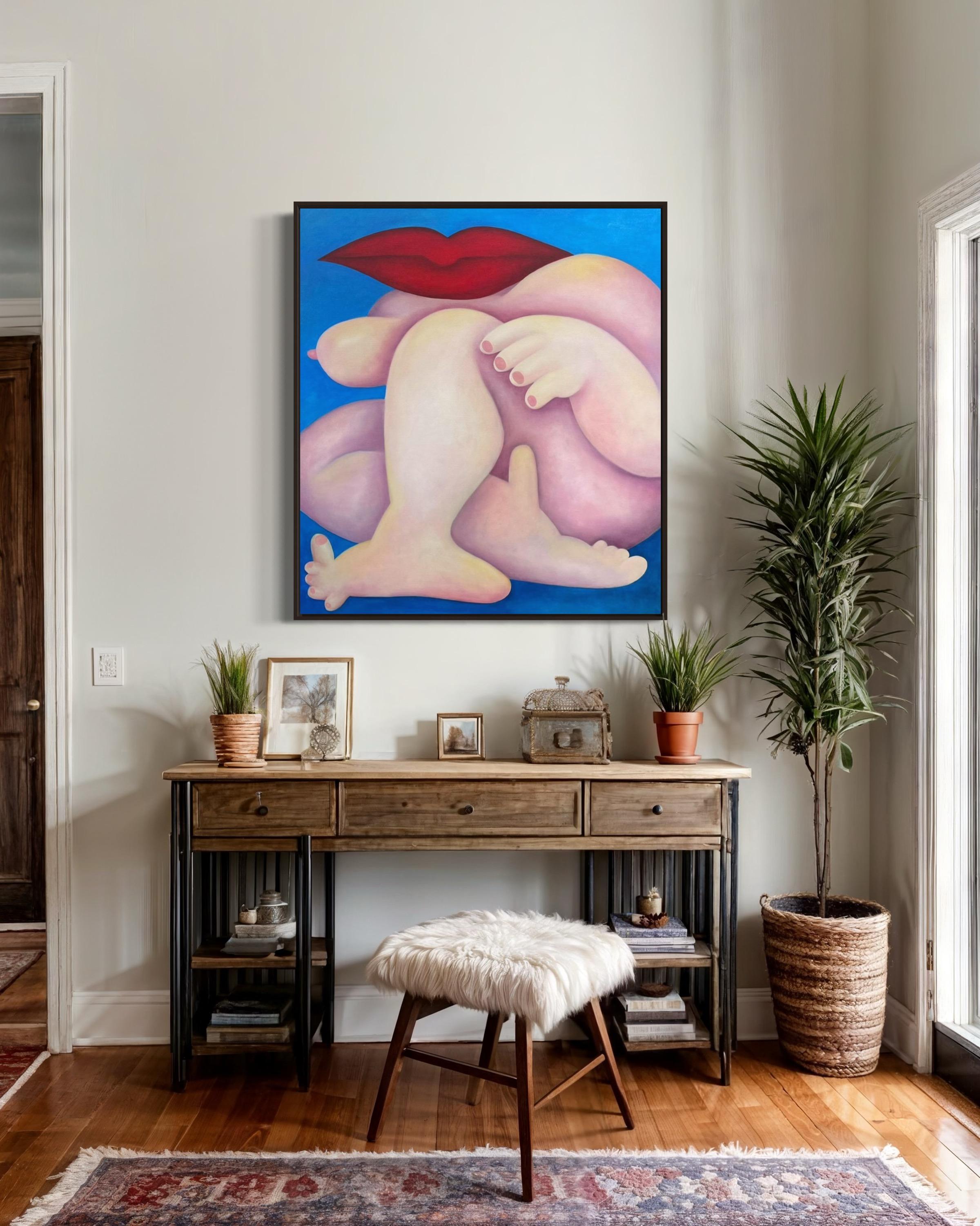 Frozen, 100x90cm, oil on canvas For Sale 4
