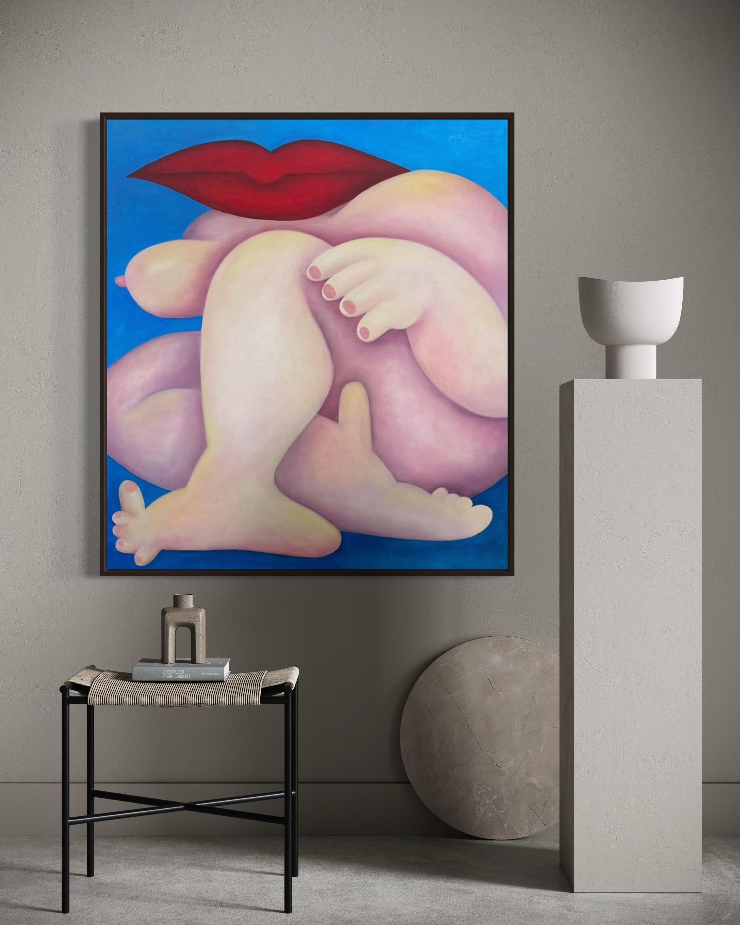Frozen, 100x90cm, oil on canvas For Sale 7