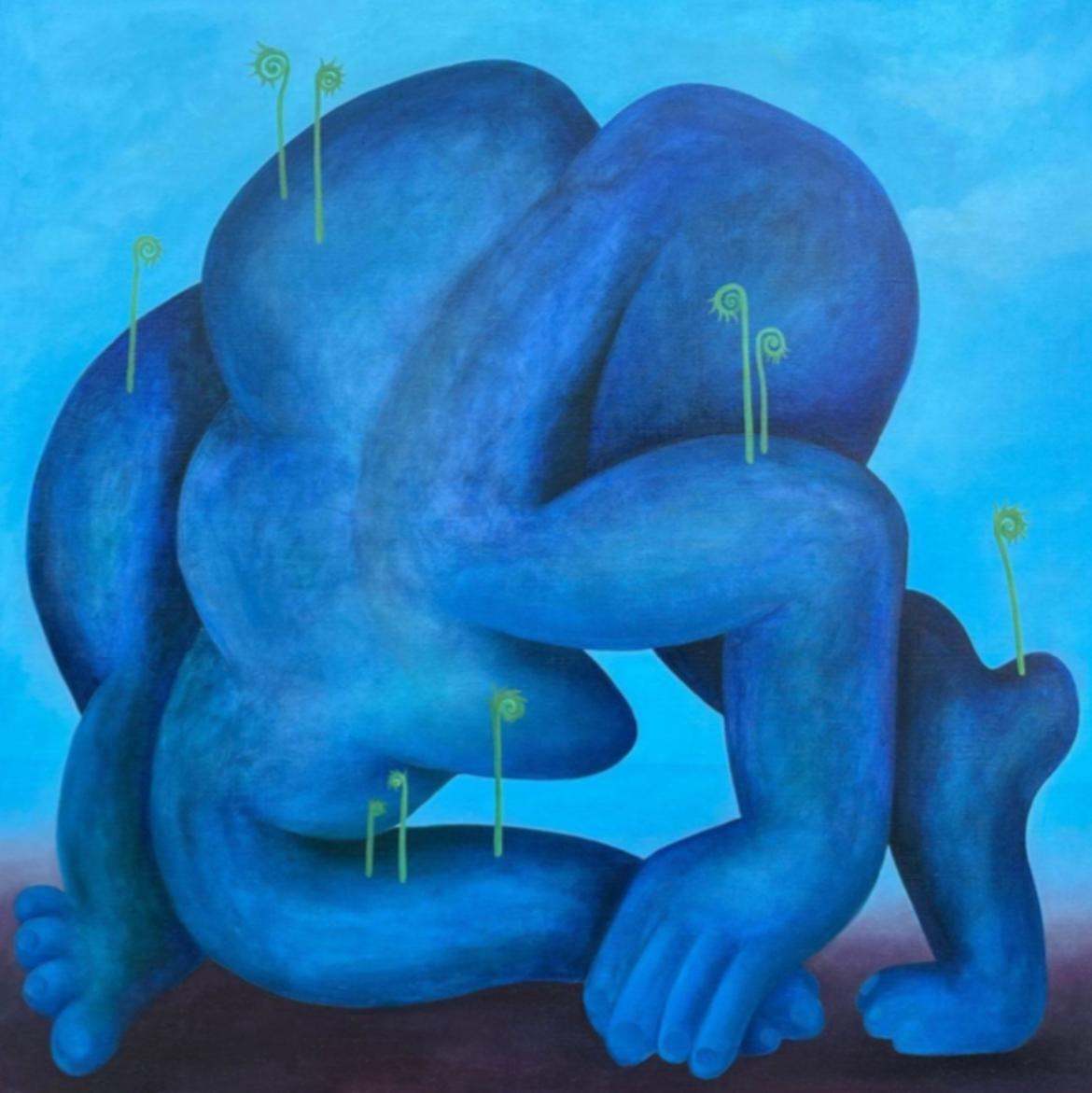 Up, 90x80cm, oil on canvas - Art by Tasya Vasilkova