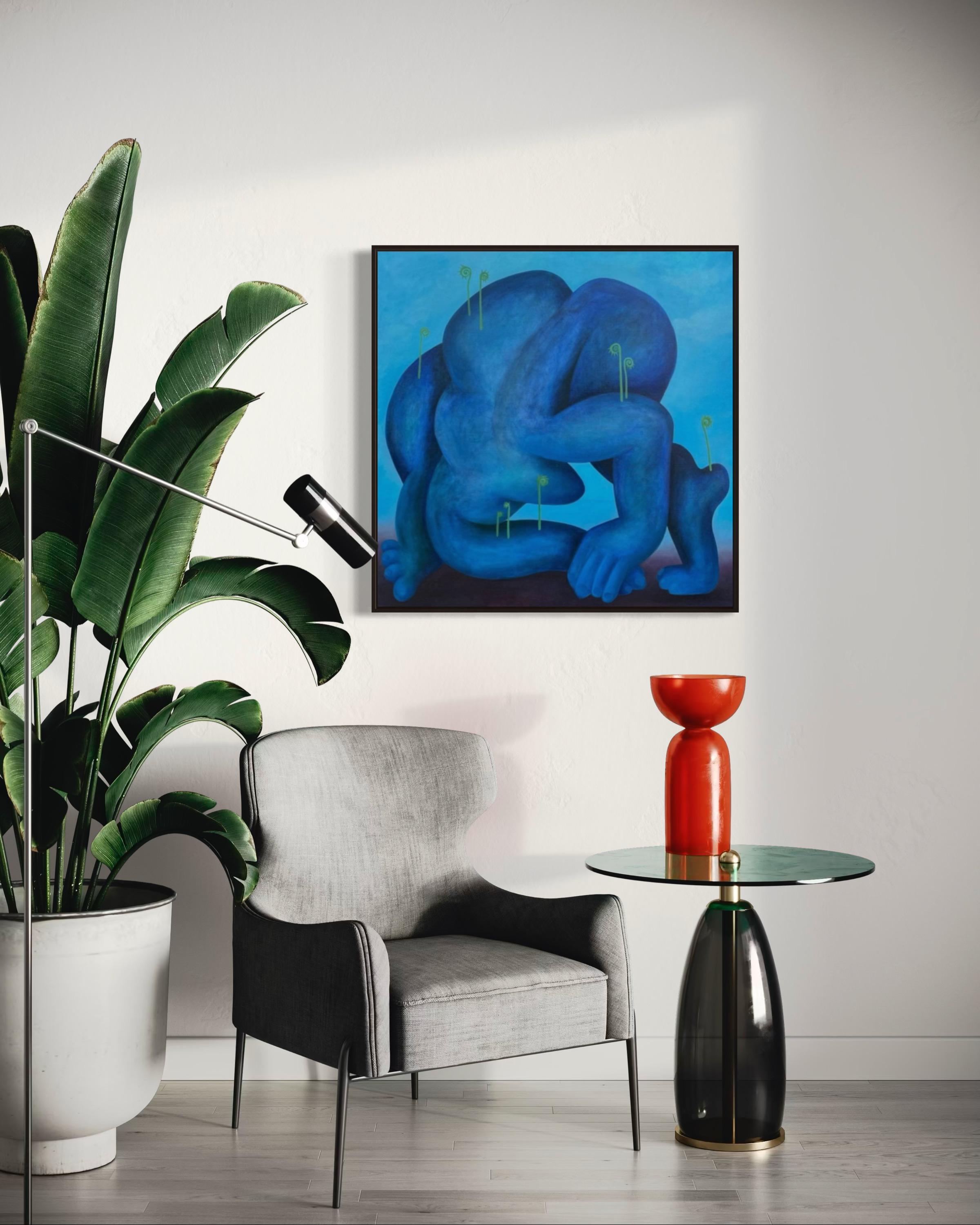 Up, 90x80cm, oil on canvas For Sale 1