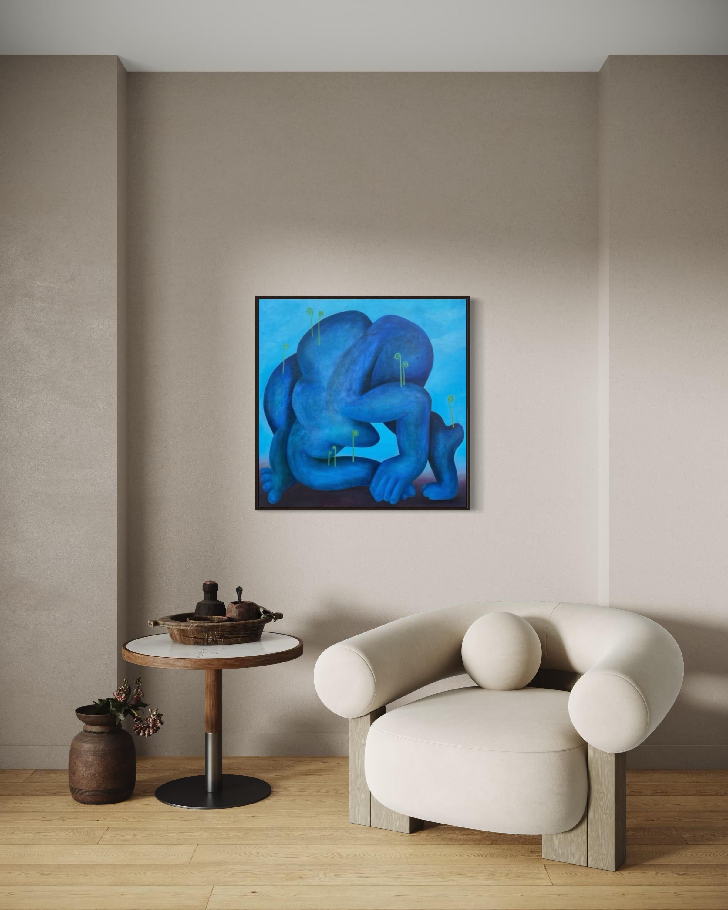 Up, 90x80cm, oil on canvas For Sale 2
