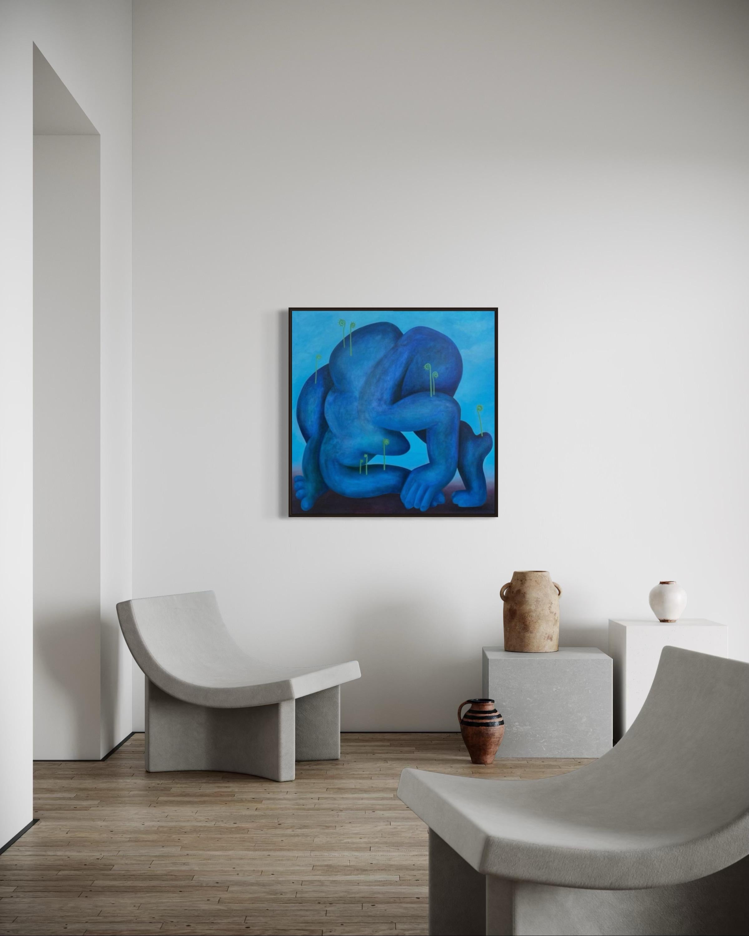 Up, 90x80cm, oil on canvas For Sale 4