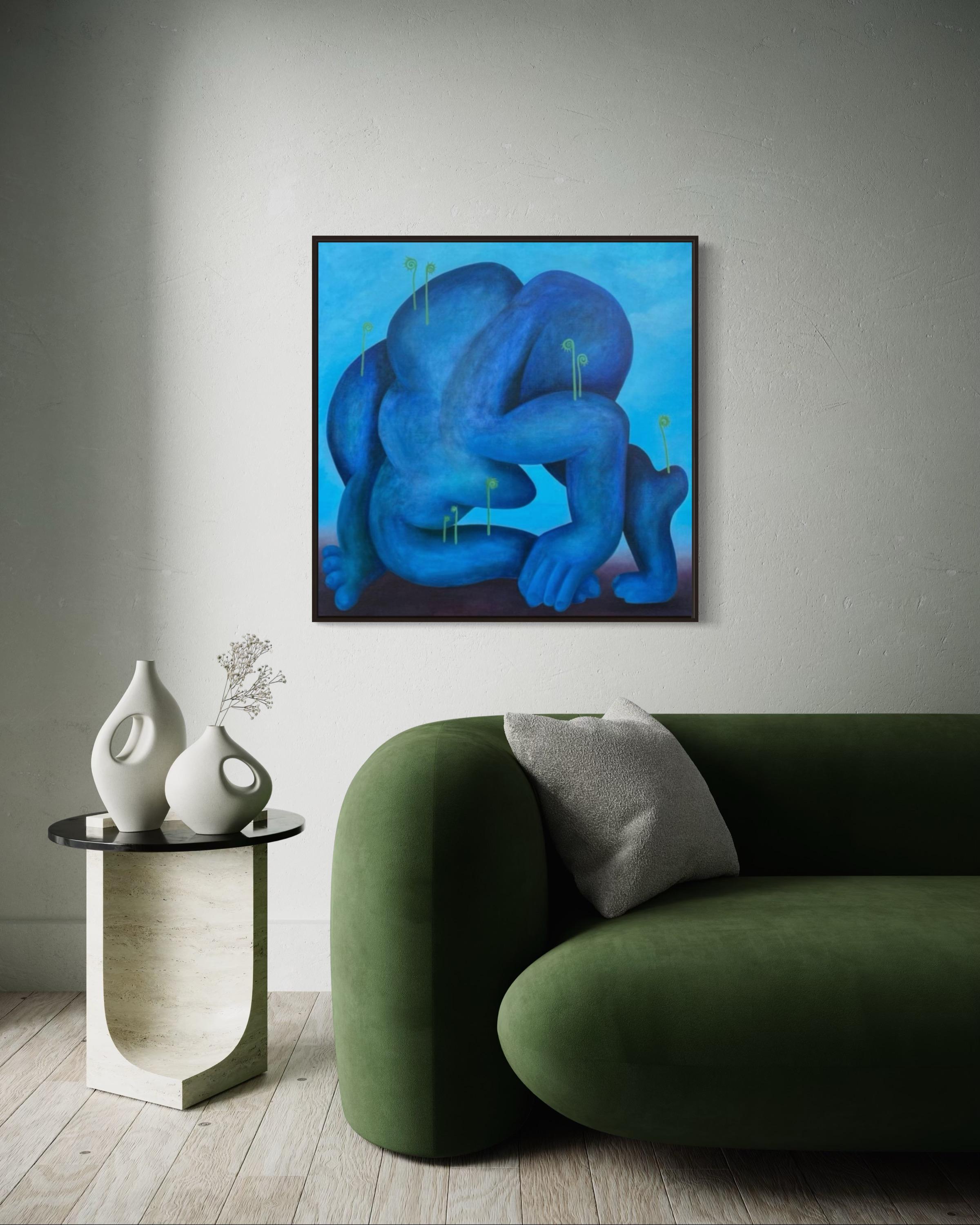 Up, 90x80cm, oil on canvas For Sale 5
