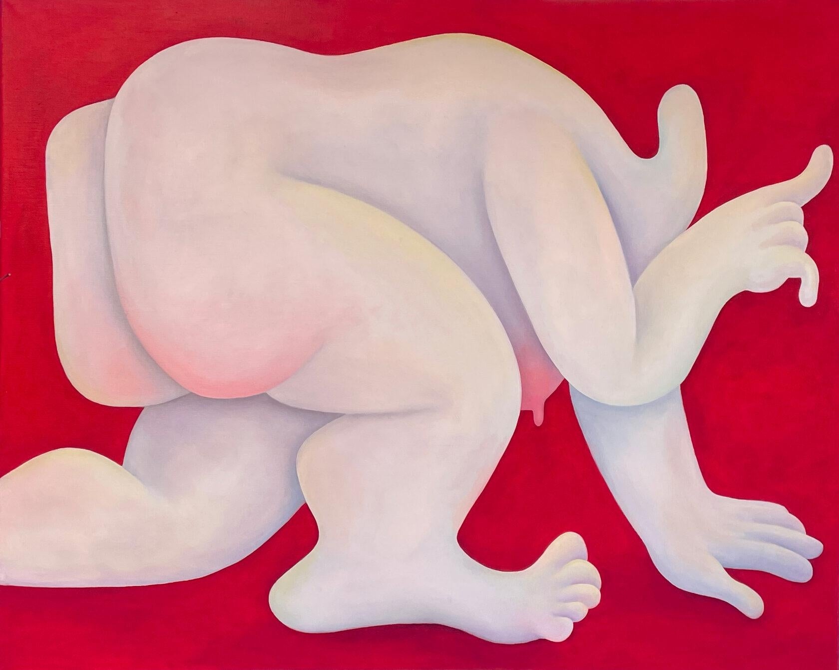 Touch, 80x100cm, oil on canvas - Painting by Tasya Vasilkova