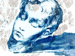 Sleeping Muse, 30x40cm, monotype/paper