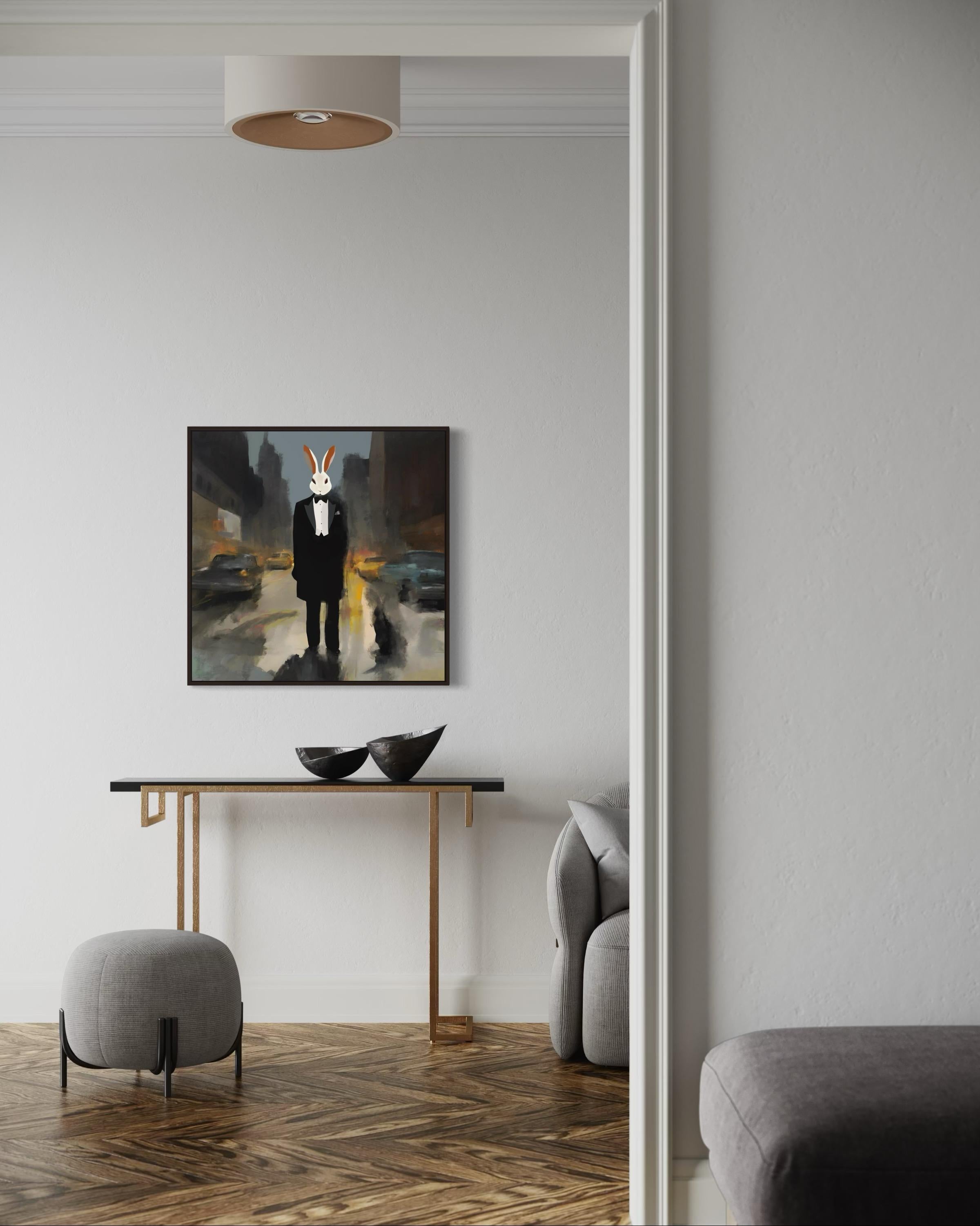 What mask are you wearing? 80x80cm, print on canvas.Edition of 20 pieces For Sale 8