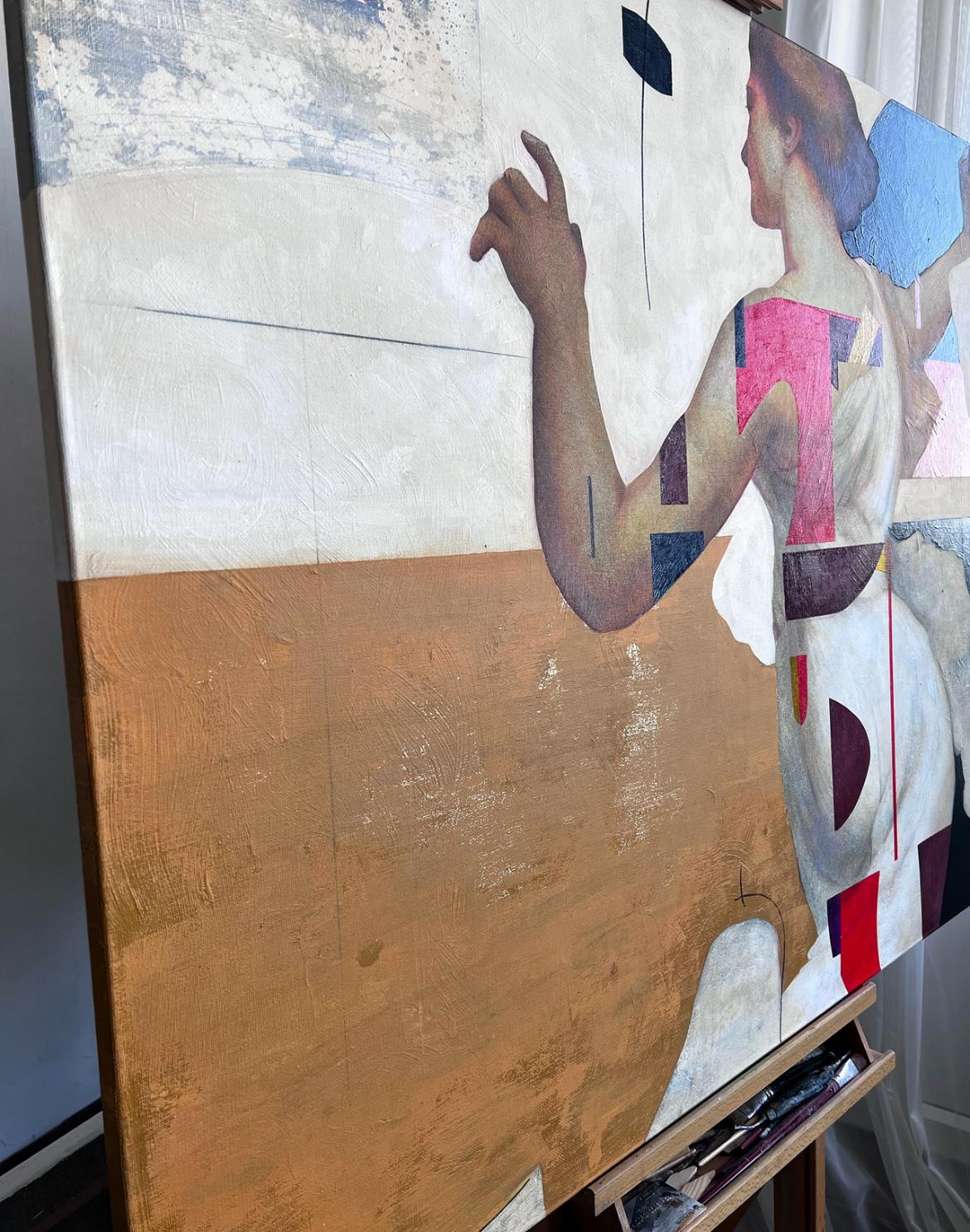 Mittags-Tanz , 100x120cm, Acryl auf Leinwand (Abstrakt), Art, von Olga Rikun